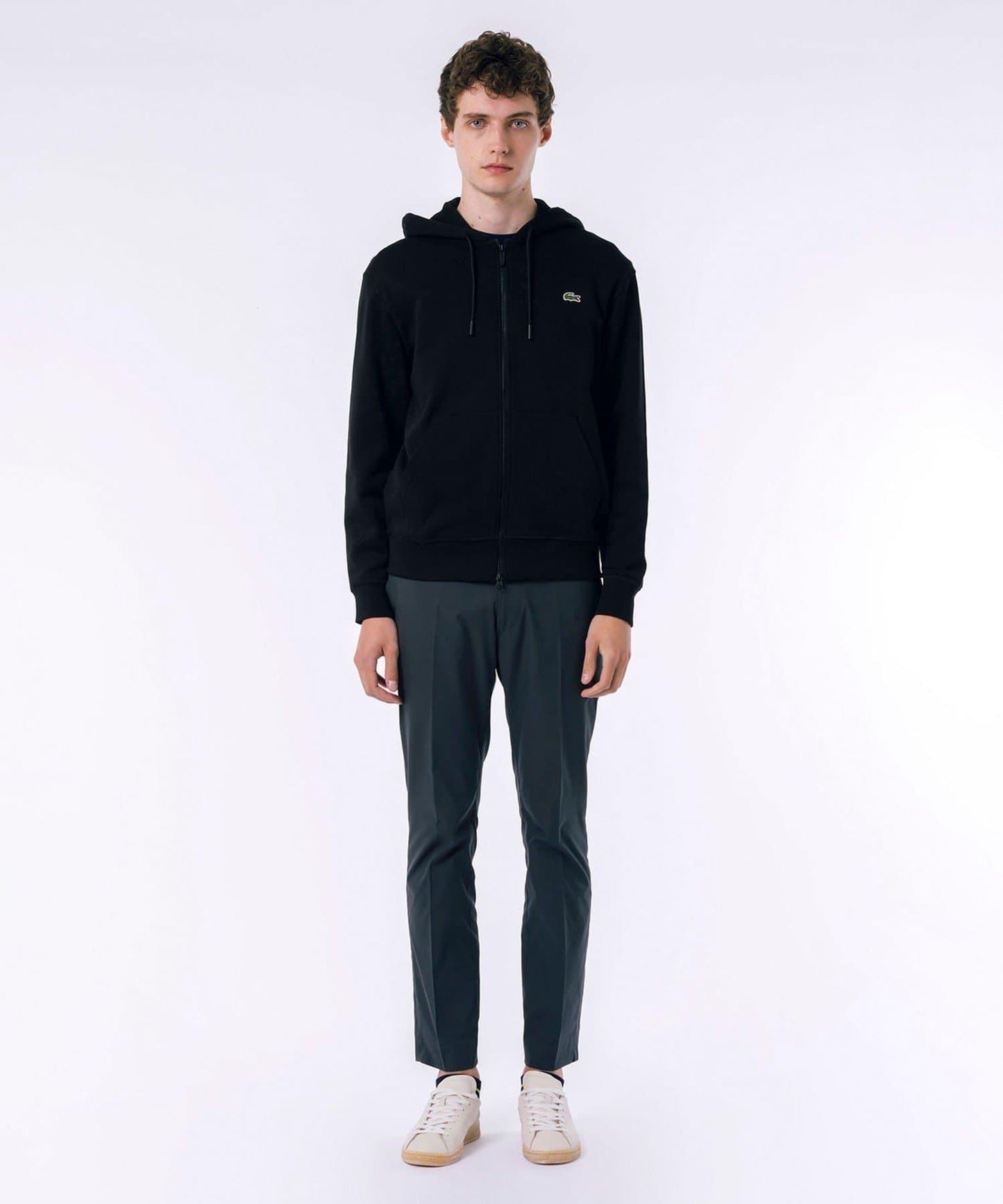 【LACOSTE】高級衛衣拉鍊帽衫