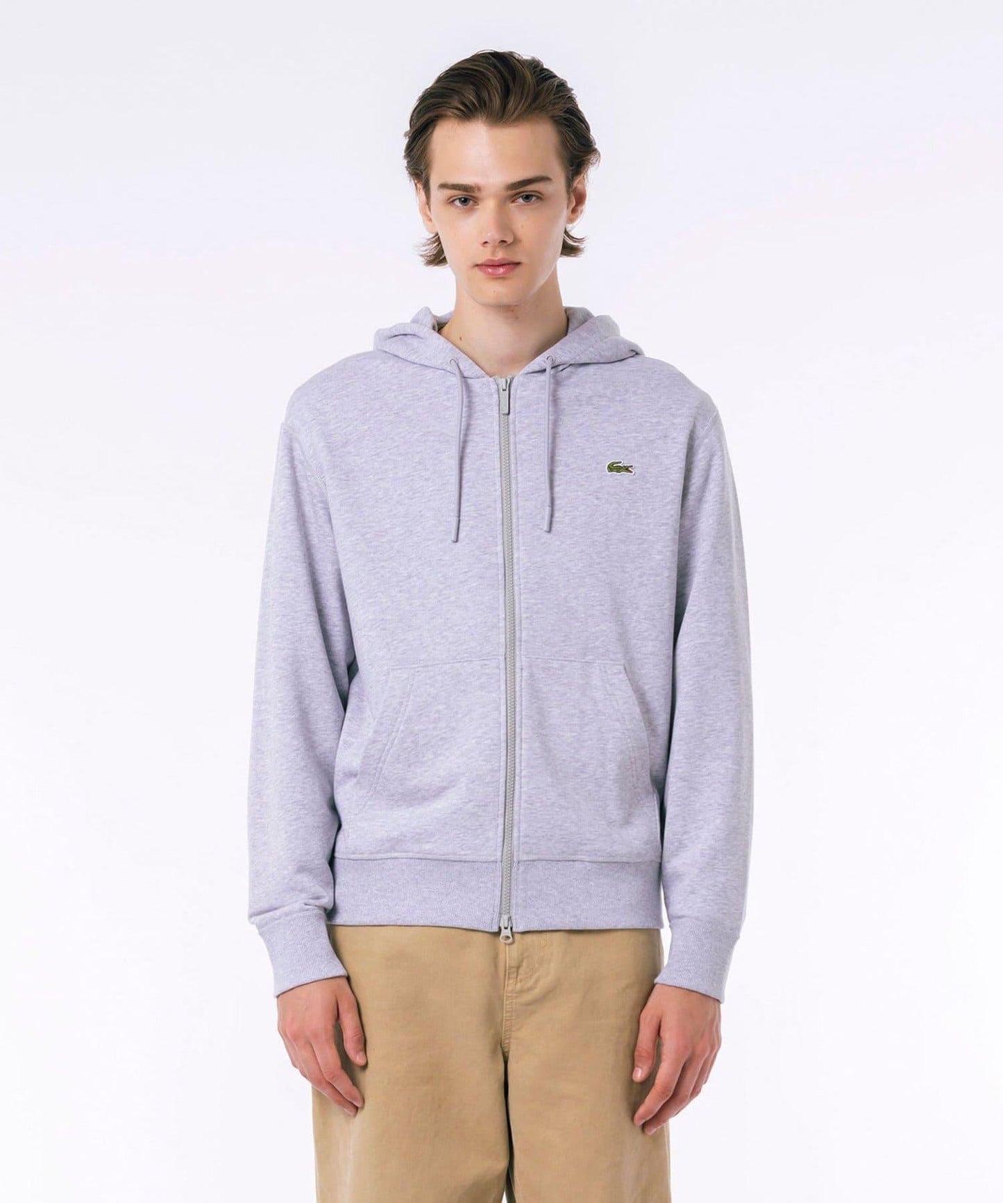 【LACOSTE】高級衛衣拉鍊帽衫