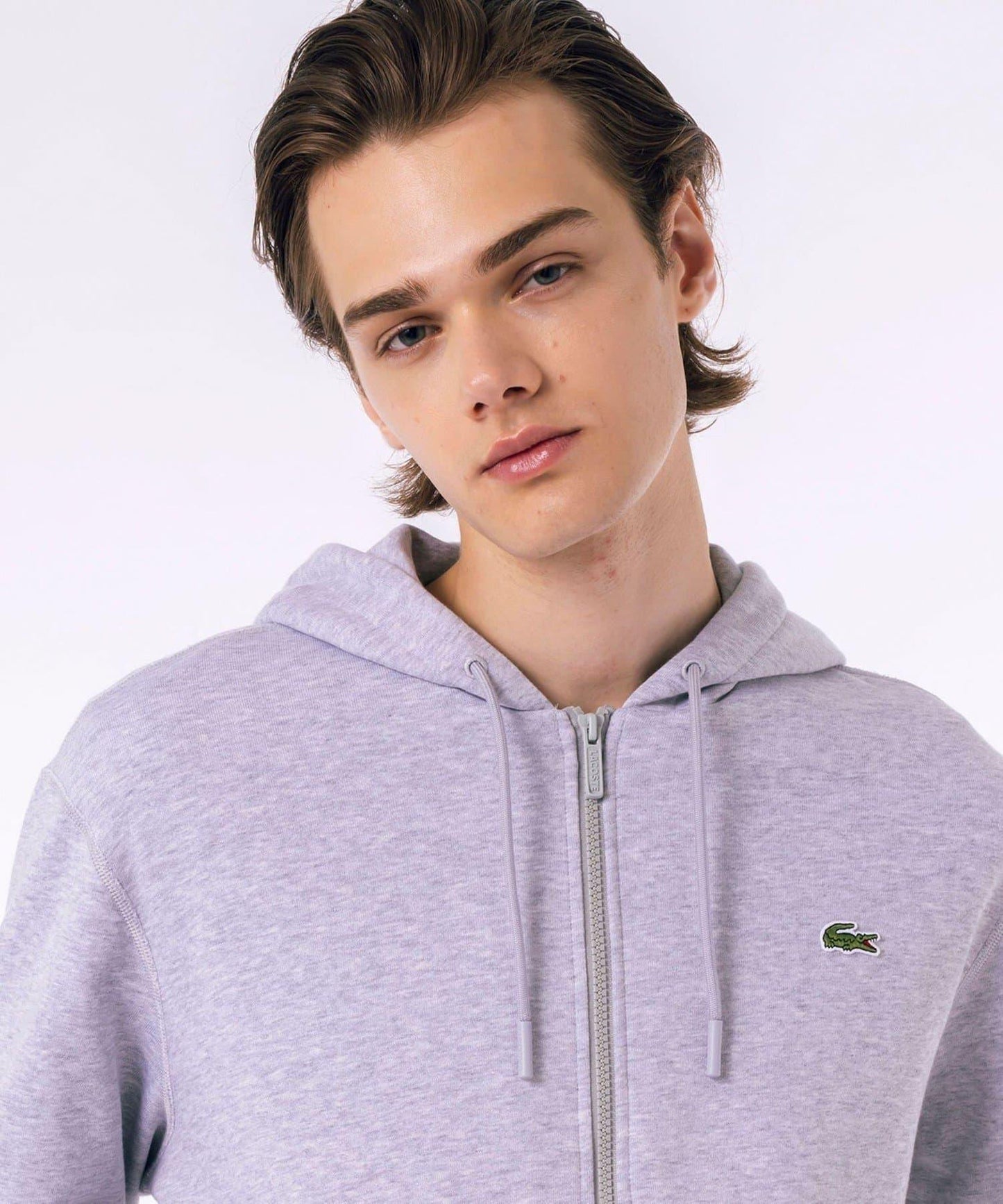 【LACOSTE】高級衛衣拉鍊帽衫