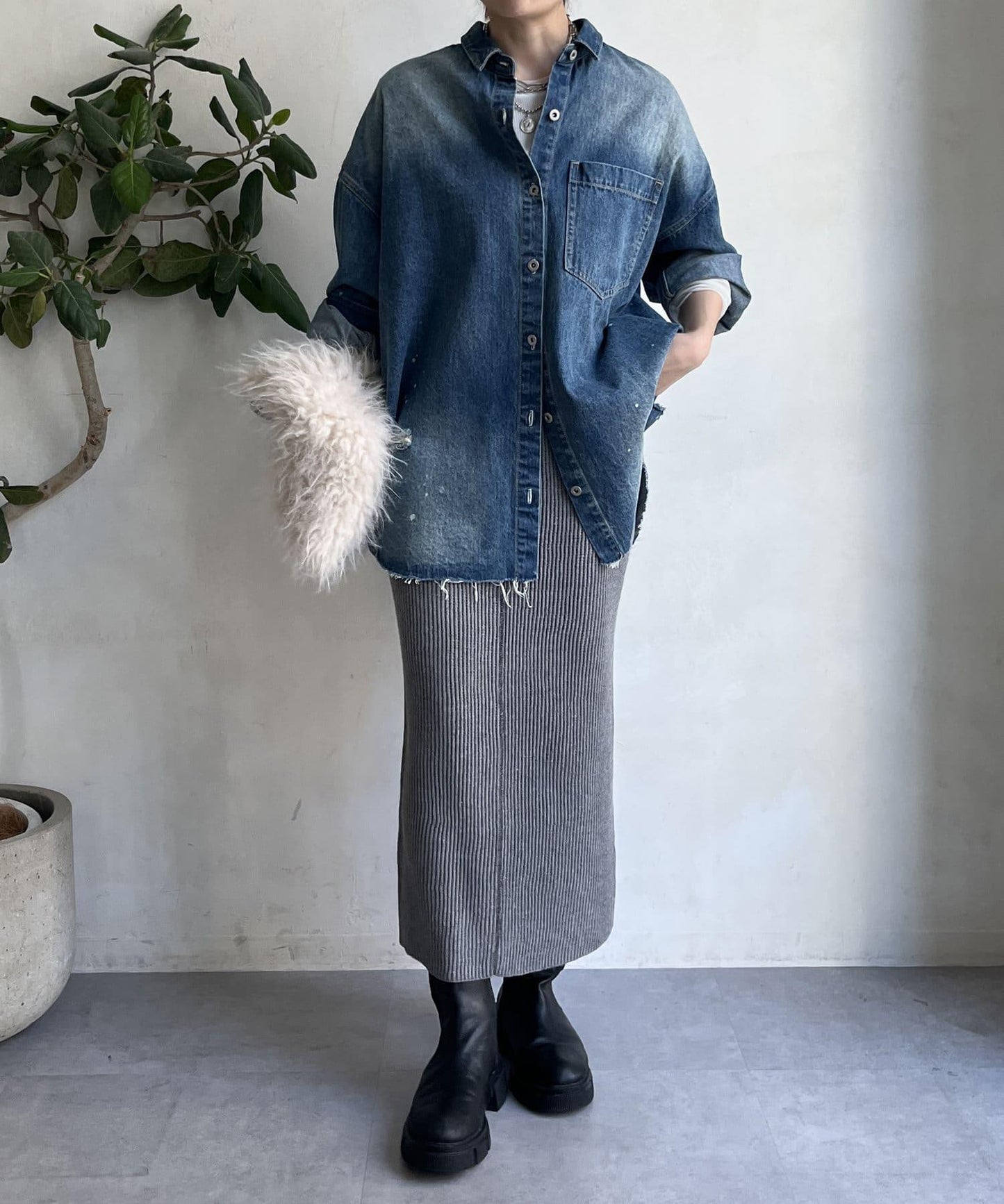【限定】寬鬆長裙