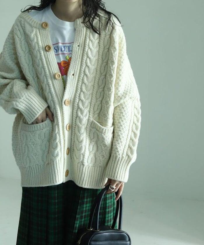 漁夫編織開衫