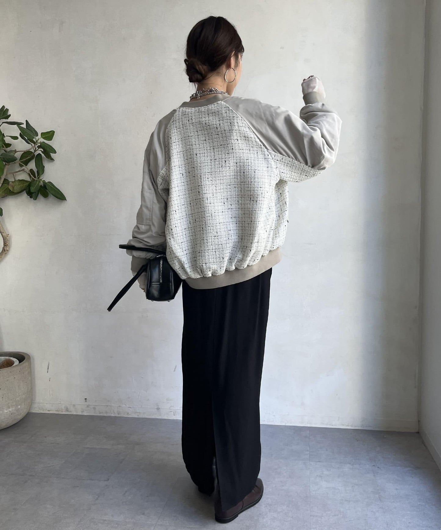 【限定】MA-1袖羊毛呢夾克