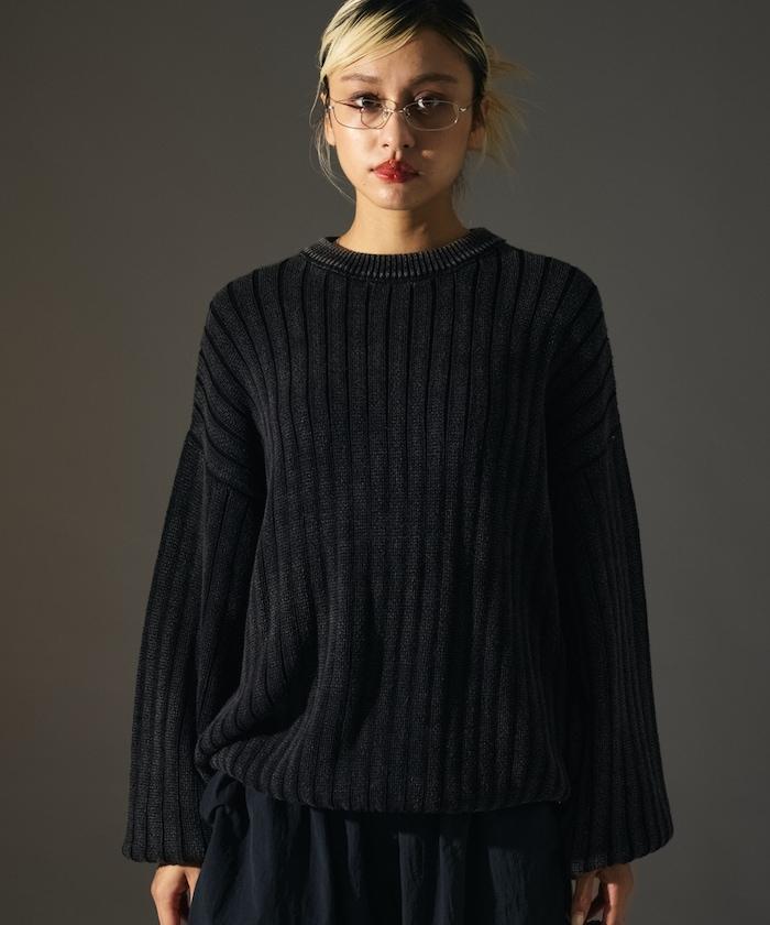 MR HEARTS 先生之心 WIDE RIB CREW NECK KNIT