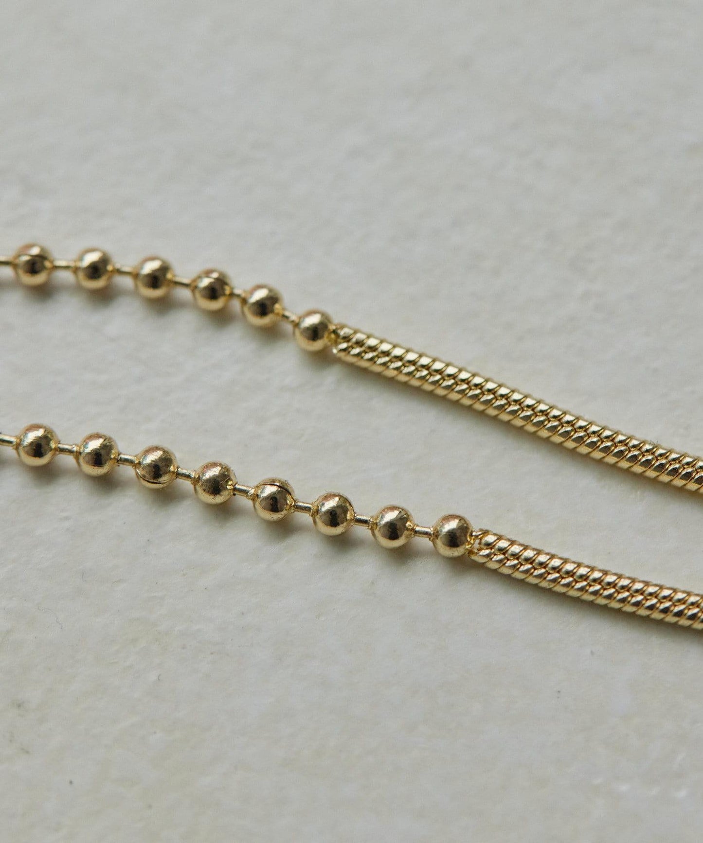 《金屬過敏適用/不鏽鋼》混合鏈長款項鍊