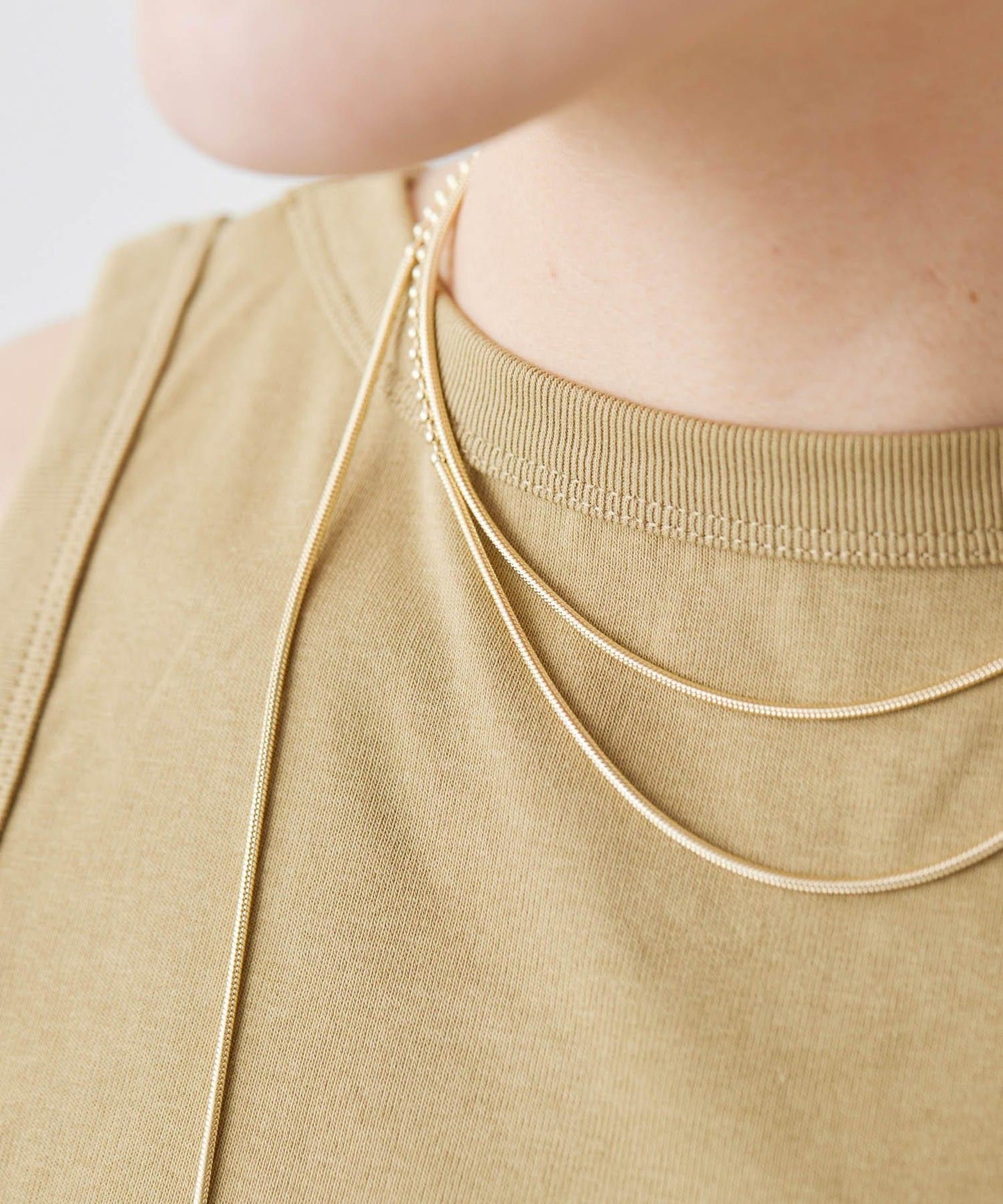 《金屬過敏適用/不鏽鋼》混合鏈長款項鍊