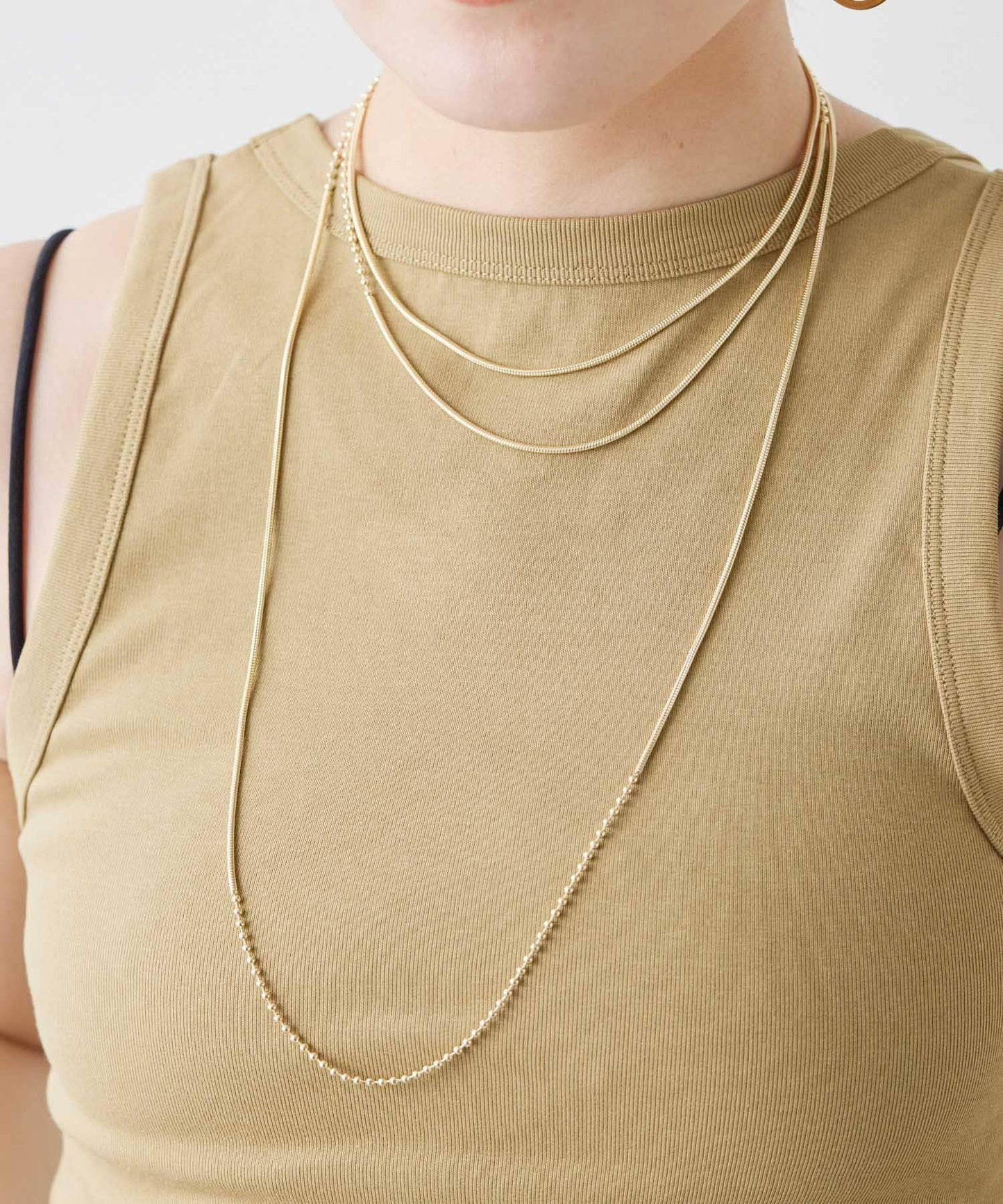 《金屬過敏適用/不鏽鋼》混合鏈長款項鍊