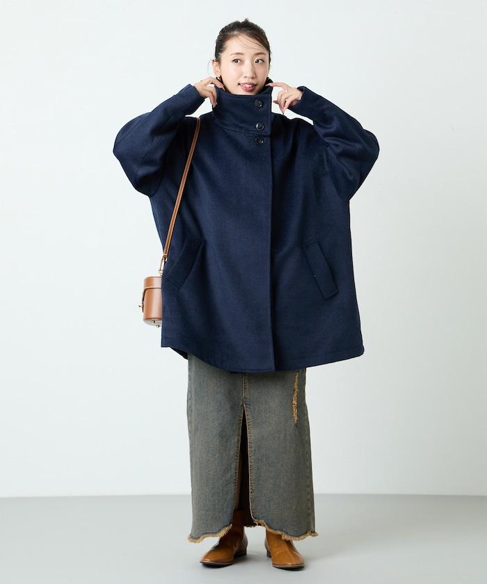 大號立領中長羊毛大衣【限定款】