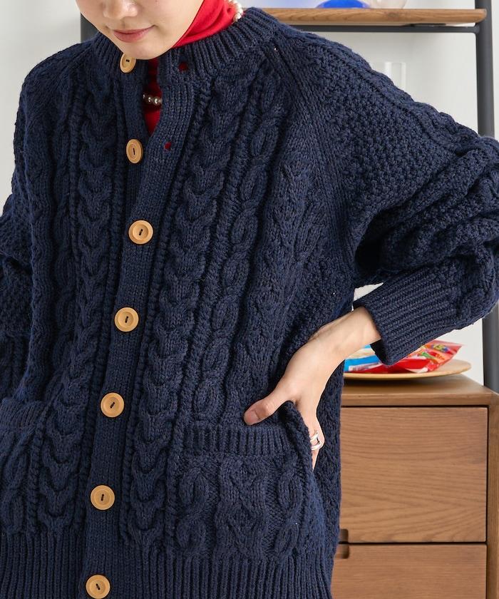 漁夫編織開衫