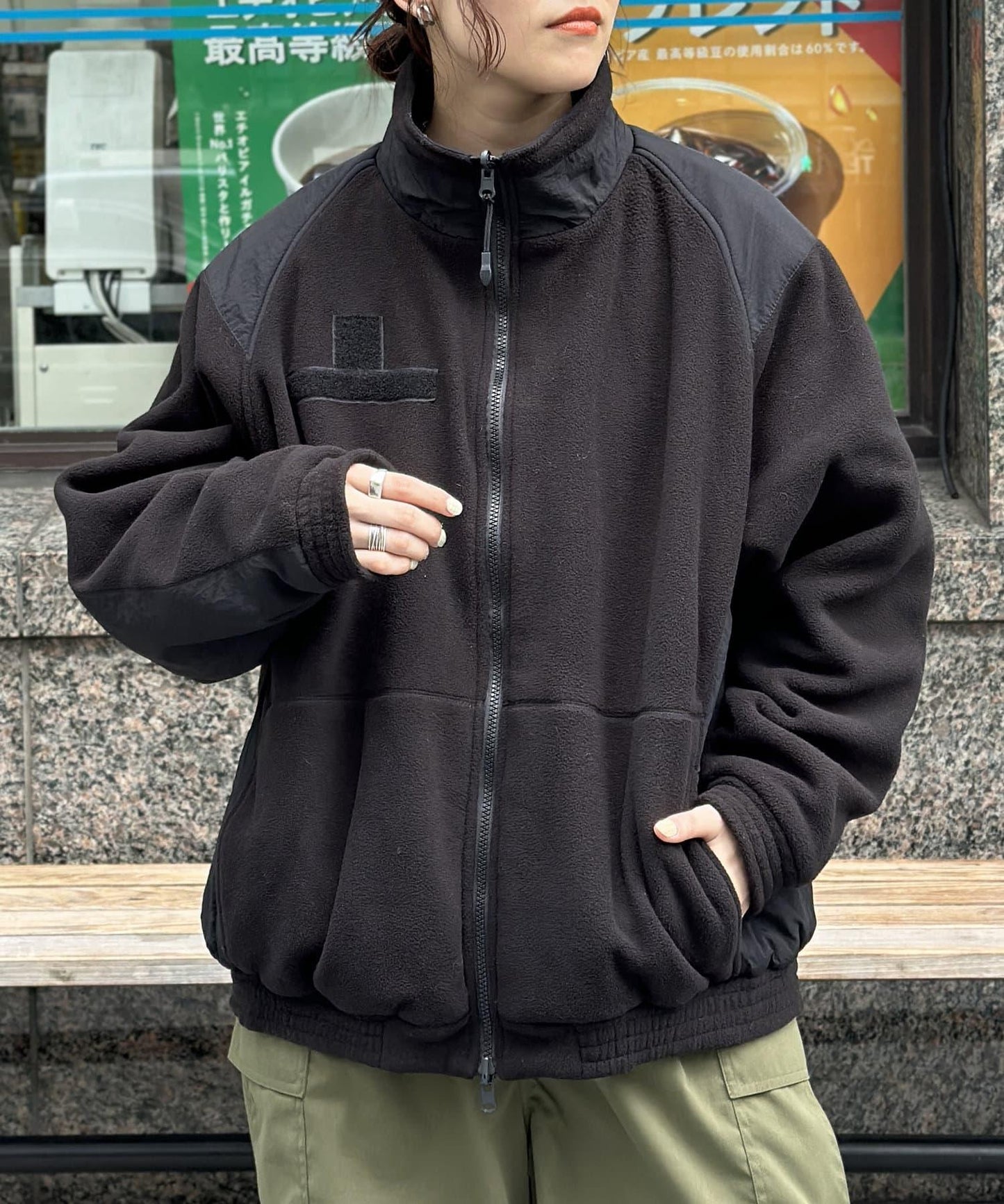 可逆立領夾克