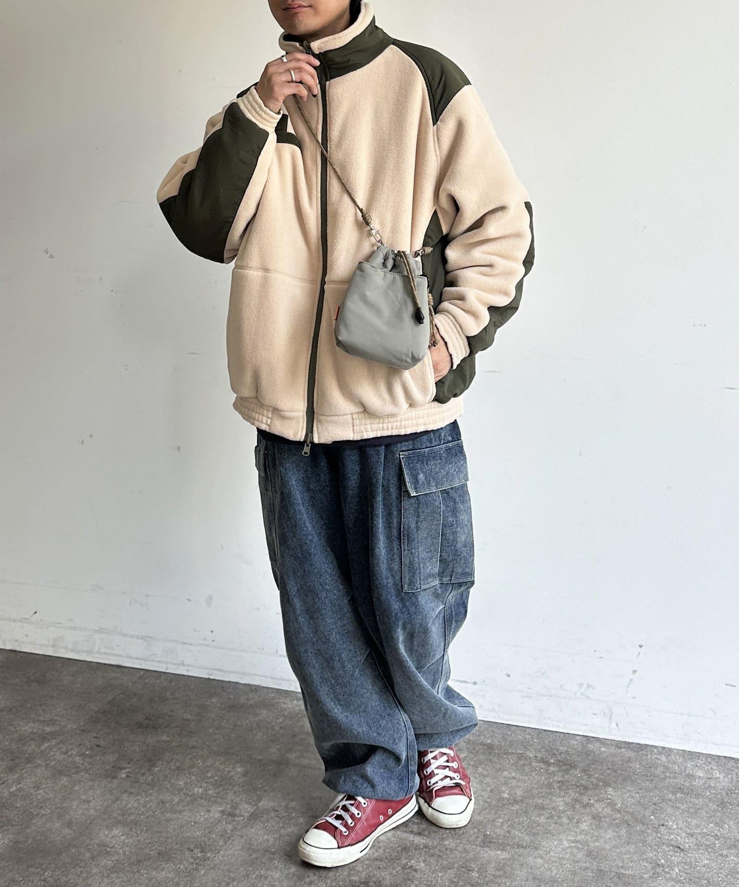 可逆立領夾克