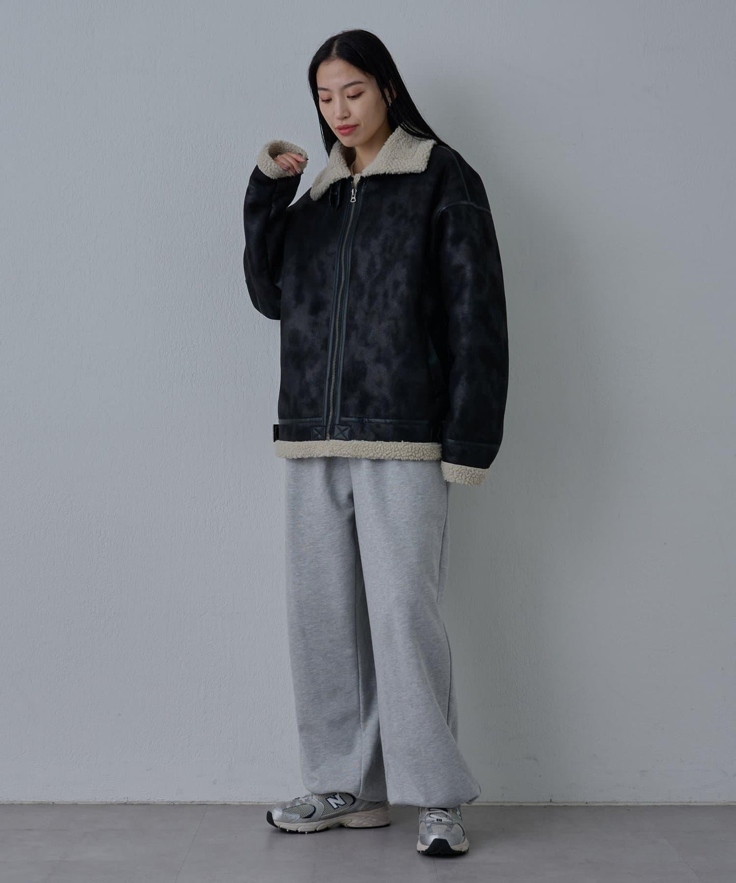 【男女通用】羊羔毛飛行員夾克B-3