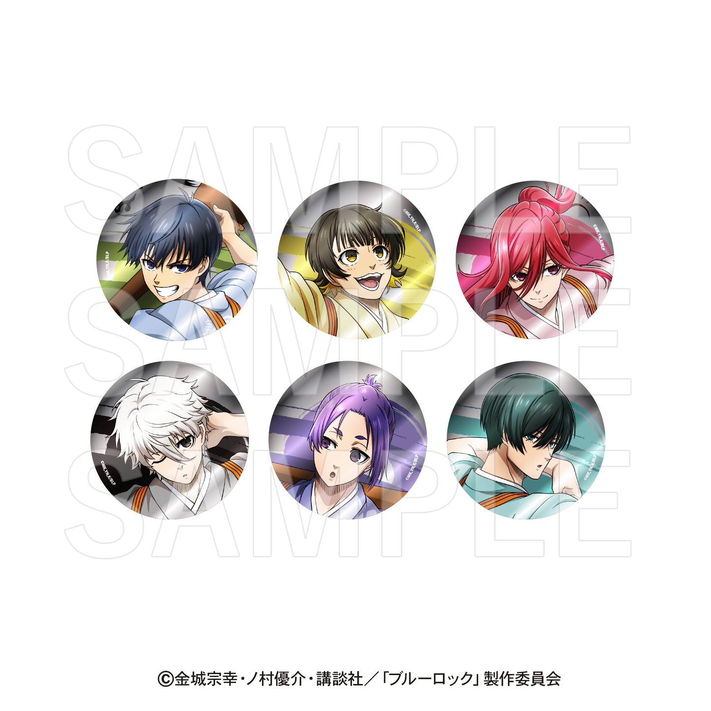 《藍色監獄》×肉汁餃子的《當噠當》_交易金屬罐徽章【盒裝/6個裝】