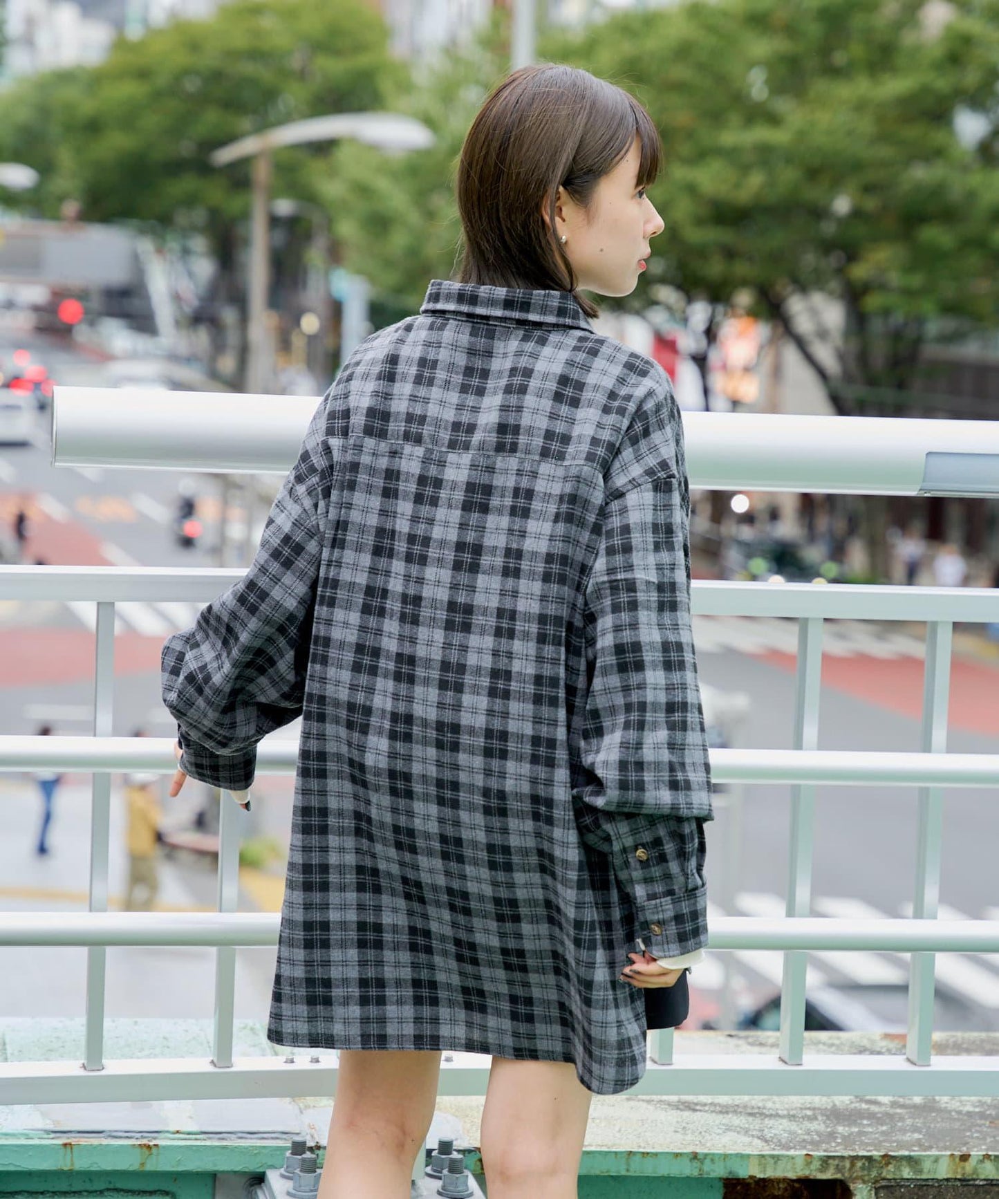 【WHIMSIC】法蘭絨格紋常規領襯衫