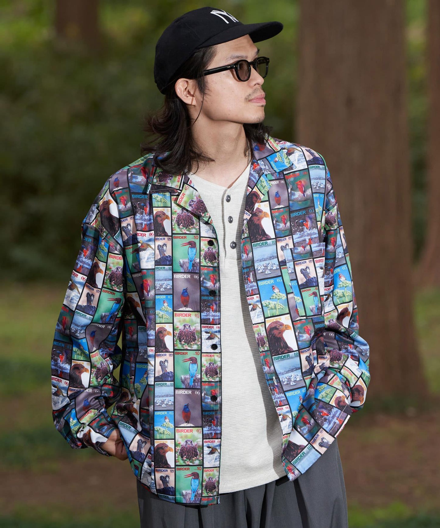 【鳥類×鳥狂熱者】雜誌印花襯衫