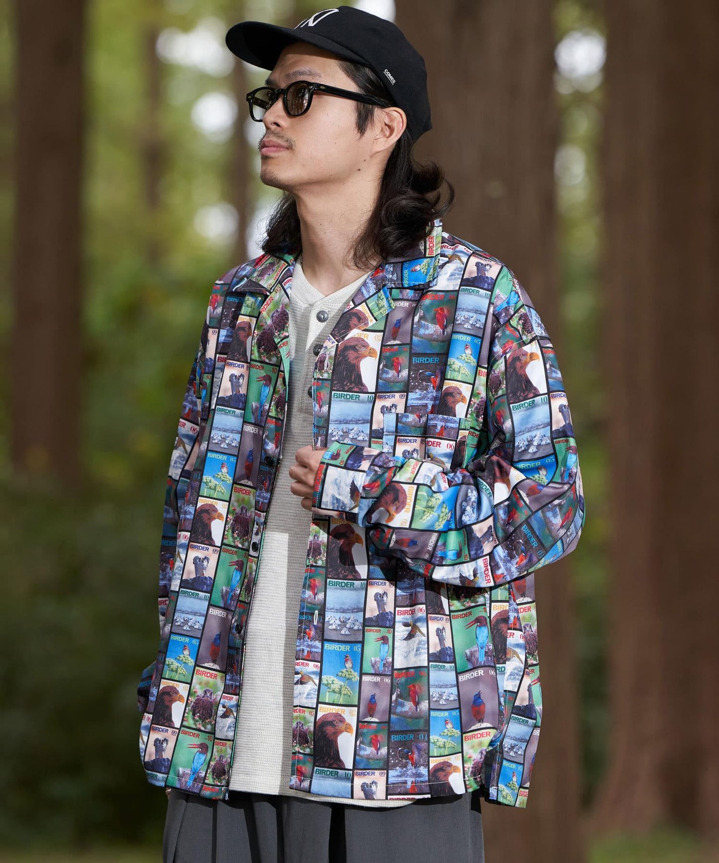 【鳥類×鳥狂熱者】雜誌印花襯衫
