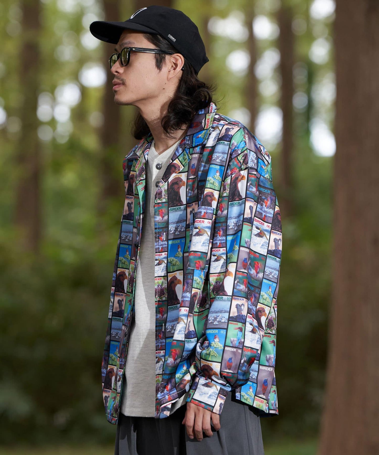【鳥類×鳥狂熱者】雜誌印花襯衫