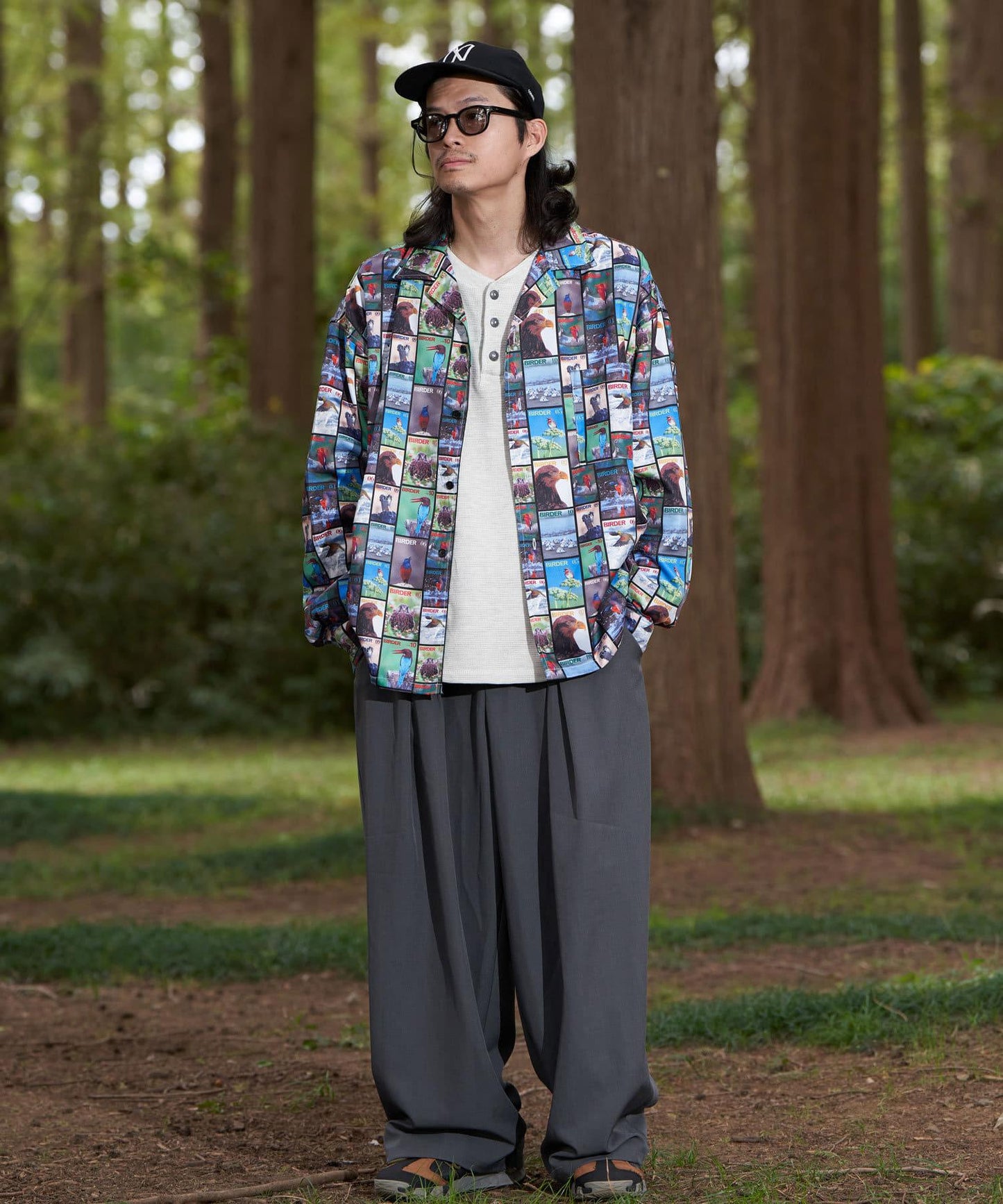 【鳥類×鳥狂熱者】雜誌印花襯衫