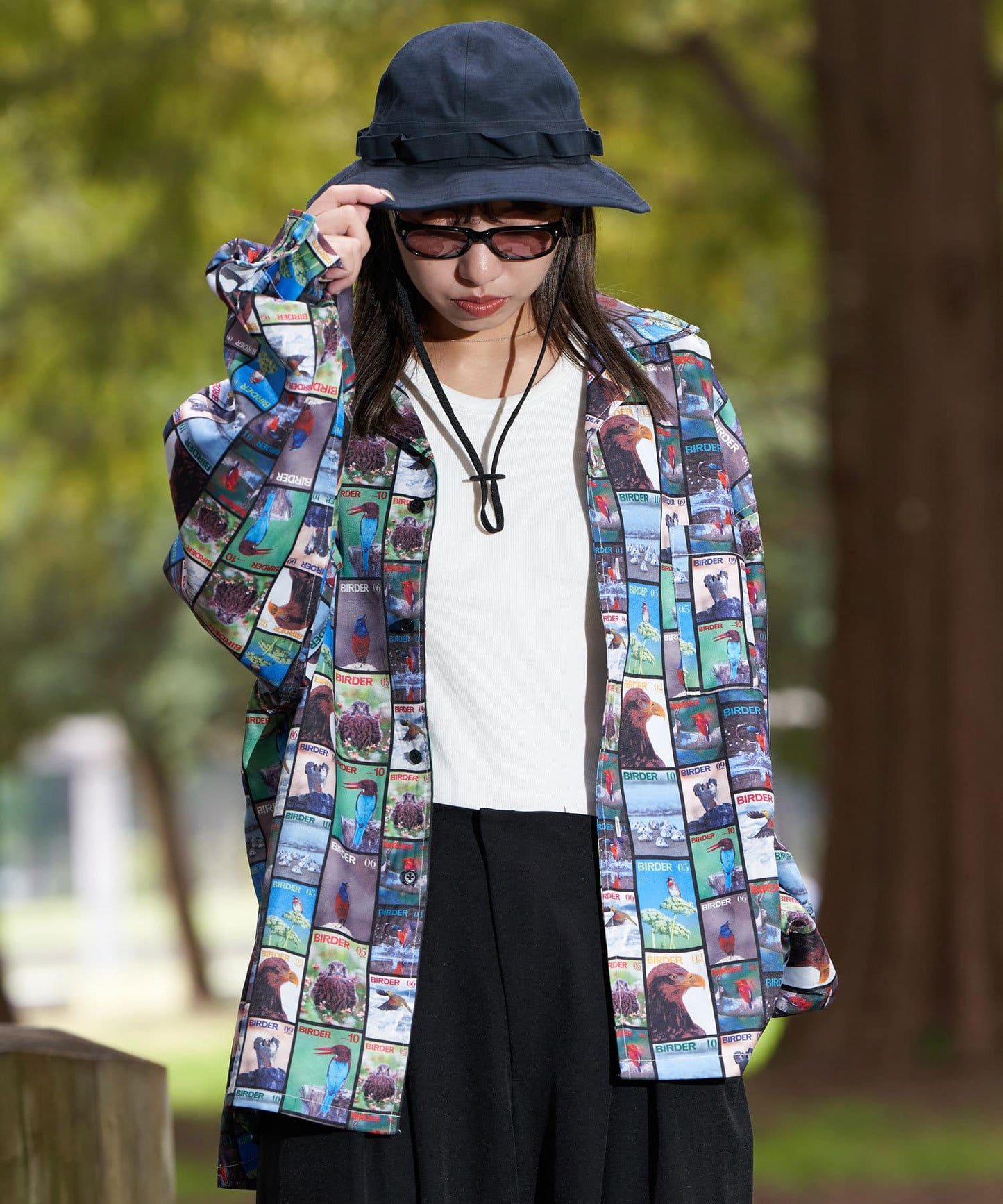 【鳥類×鳥狂熱者】雜誌印花襯衫