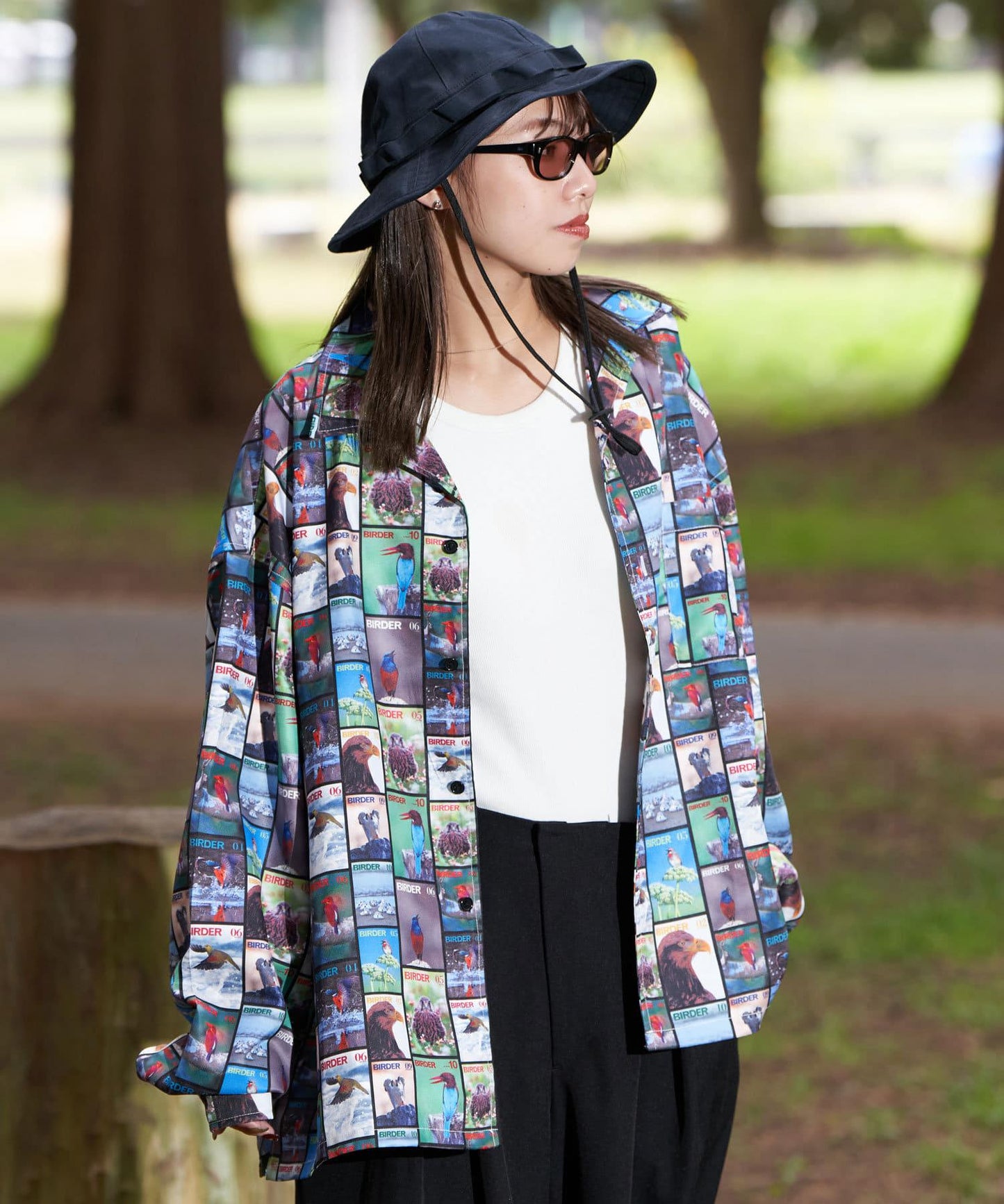 【鳥類×鳥狂熱者】雜誌印花襯衫