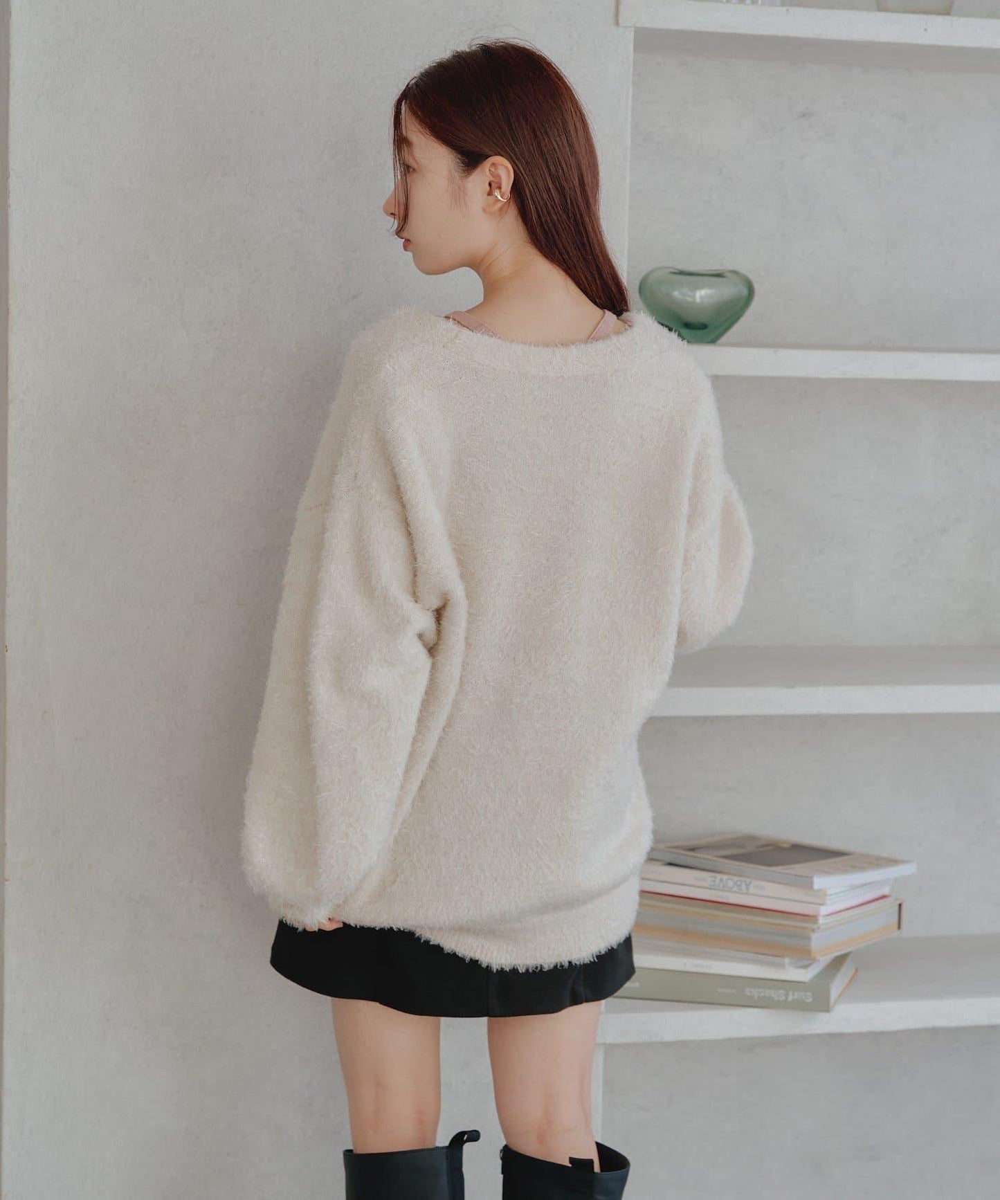【S.L尺碼展開/4色展開/】閃光絨開衫