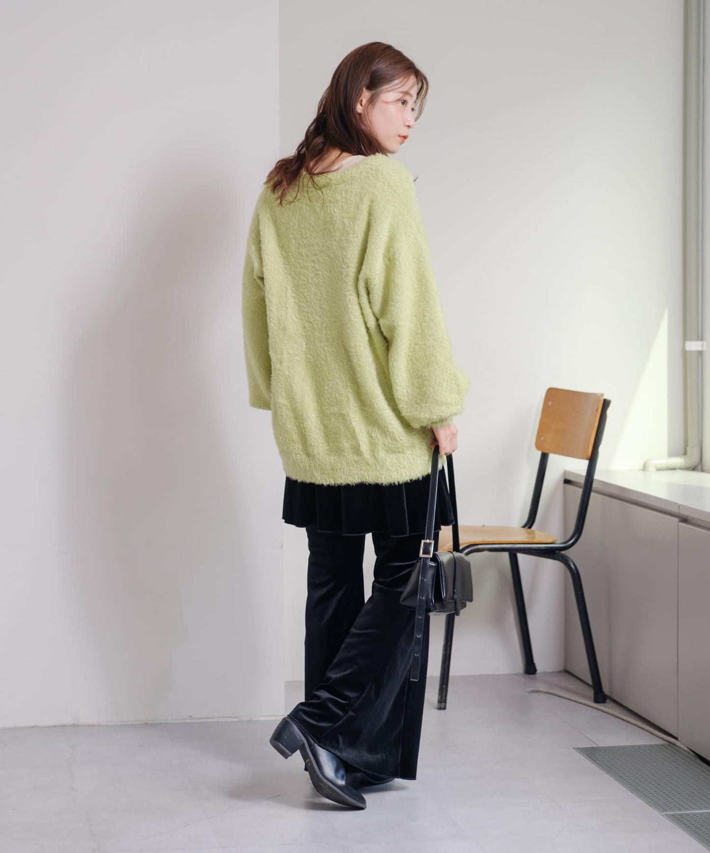 【S.L尺碼展開/4色展開/】閃光絨開衫