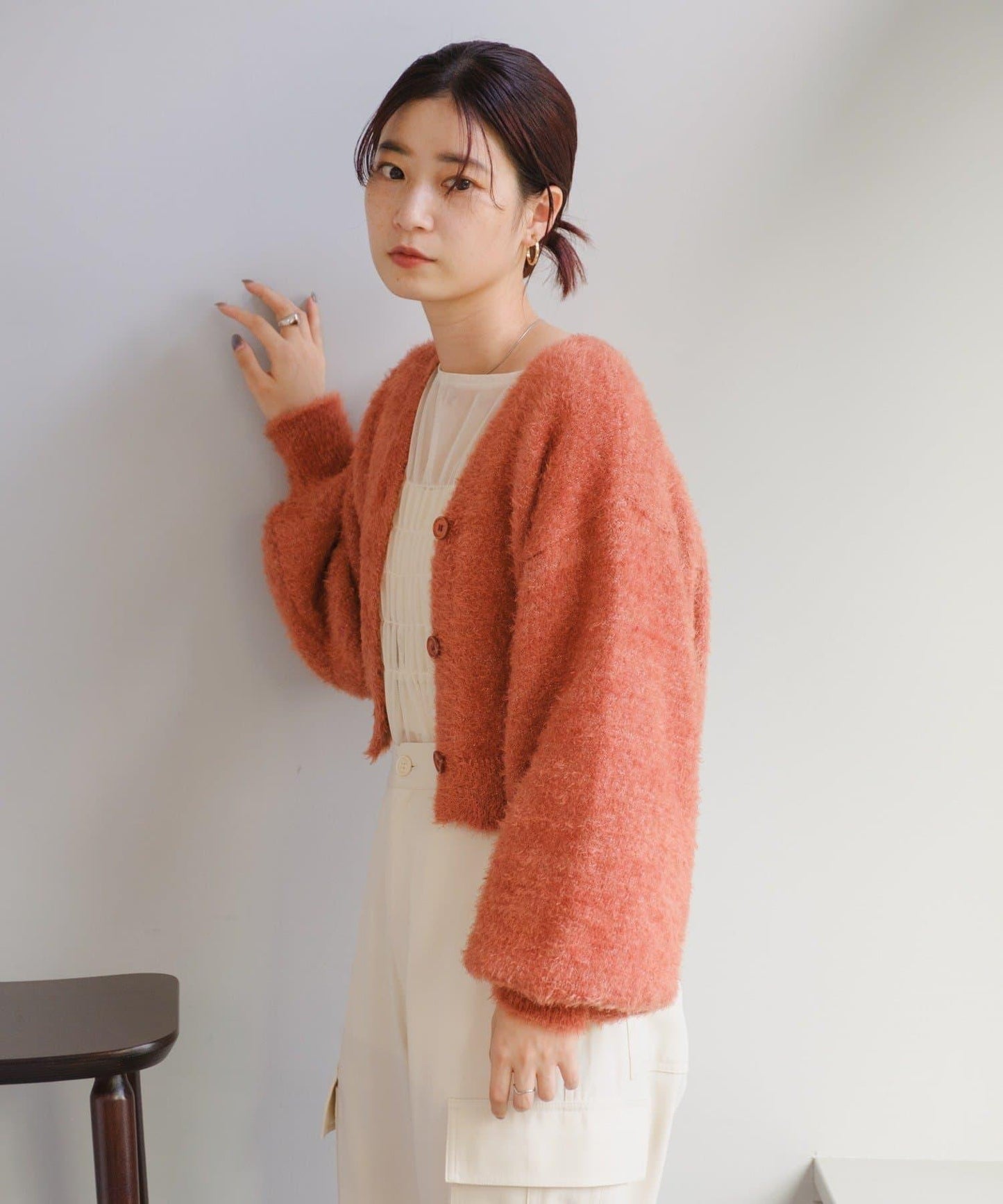 【S.L尺碼展開/4色展開/】閃光絨開衫