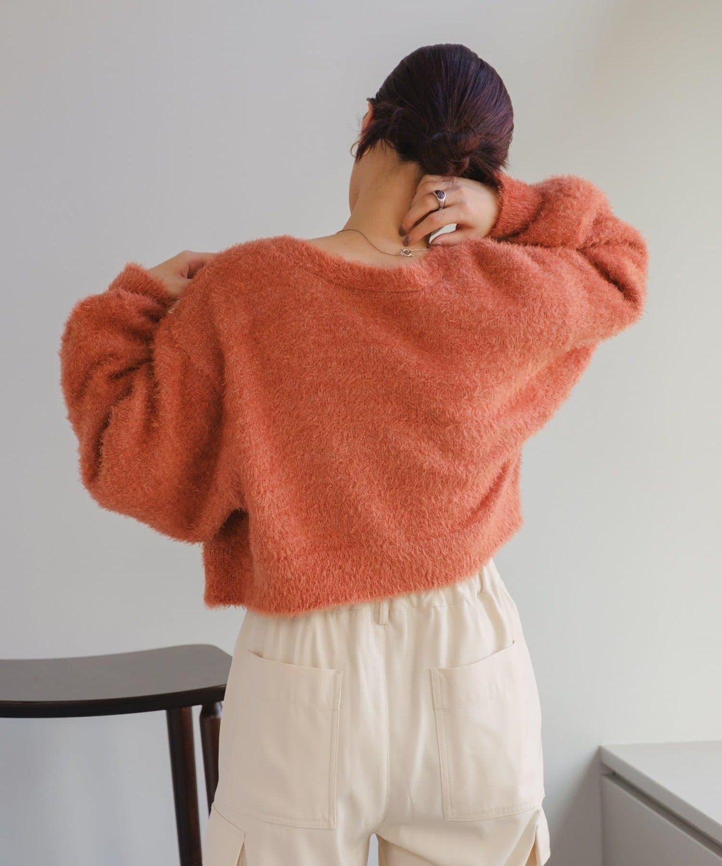 【S.L尺碼展開/4色展開/】閃光絨開衫