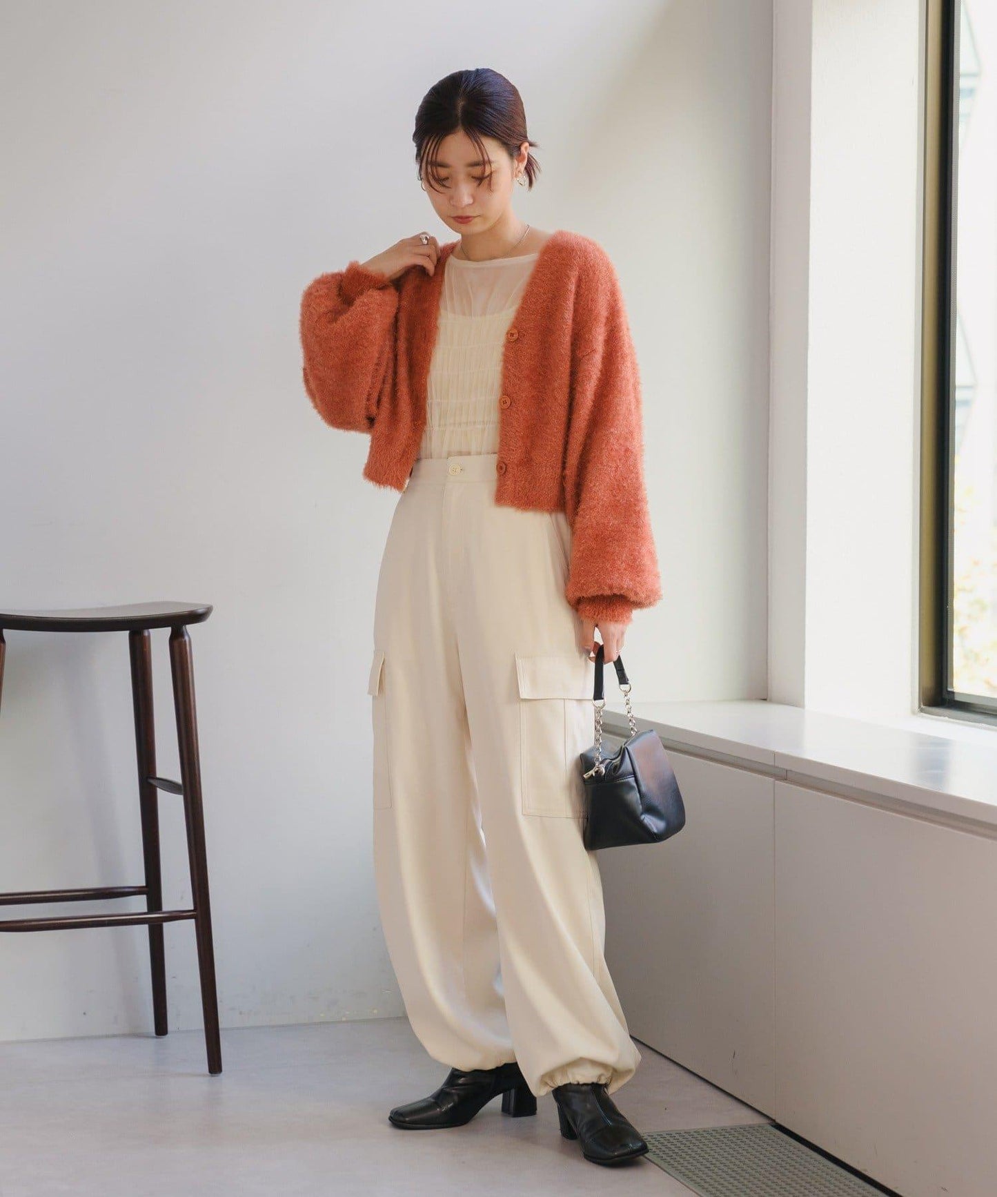 【S.L尺碼展開/4色展開/】閃光絨開衫