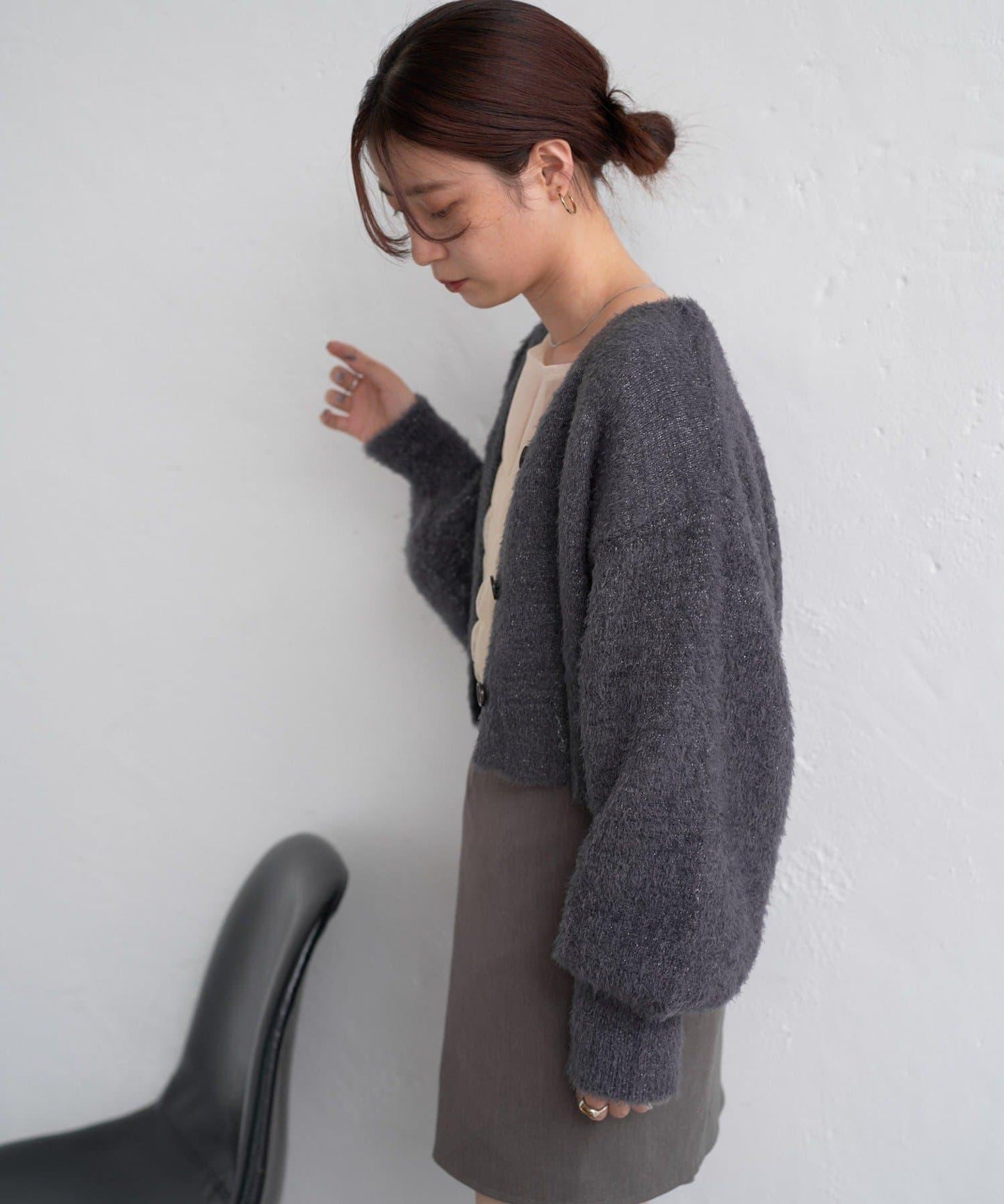 【S.L尺碼展開/4色展開/】閃光絨開衫