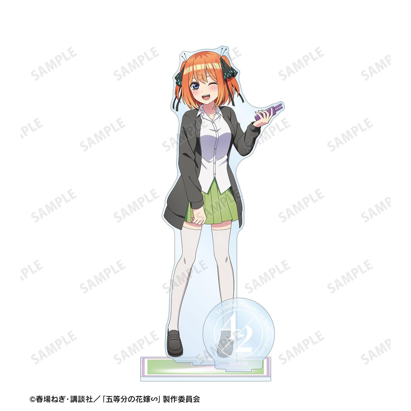 《五等分的新娘》∽_描き下ろし 中野四葉 衣裝交換版 第2彈 帶配件的大亞克力立牌