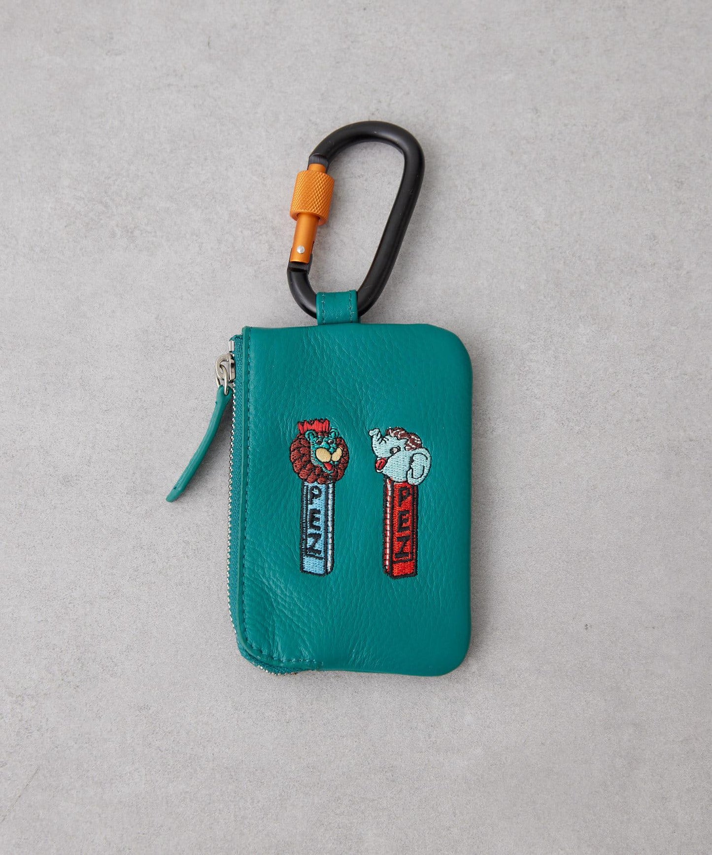 【PEZ × ear】《牛皮》帶卡扣的鑰匙卡包