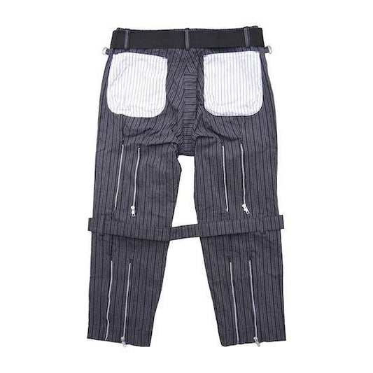 dobby stripe bondage trousers modern (PL25-P011)