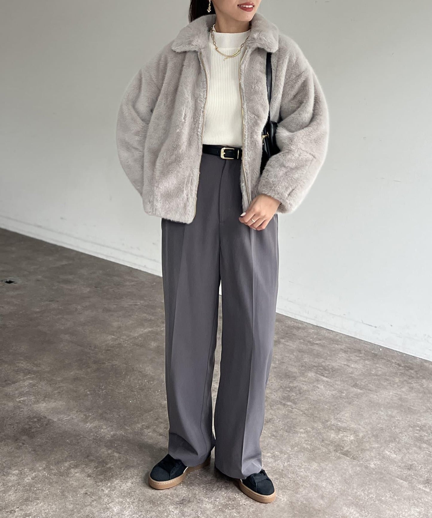 貂毛繭形夾克