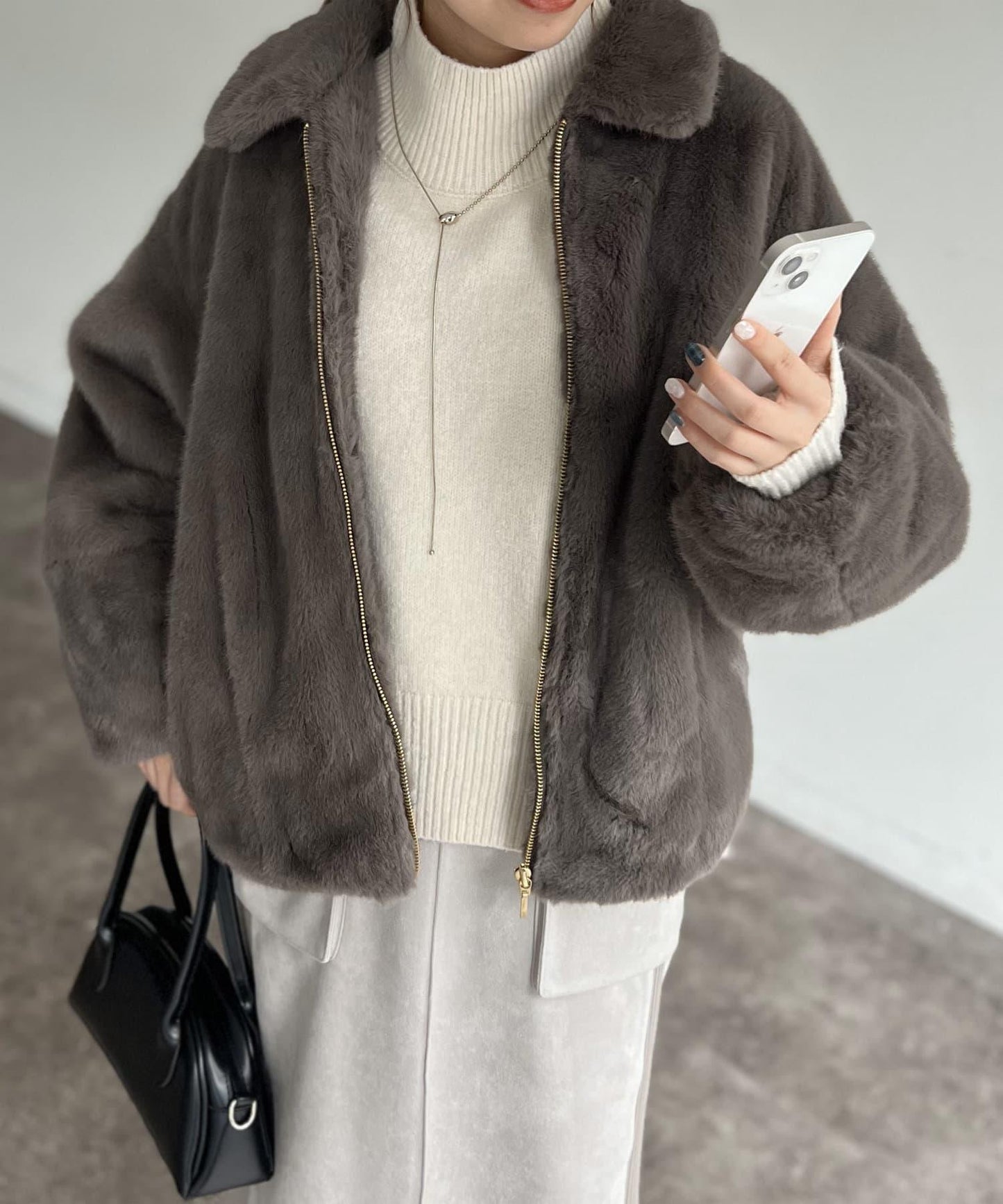 貂毛繭形夾克
