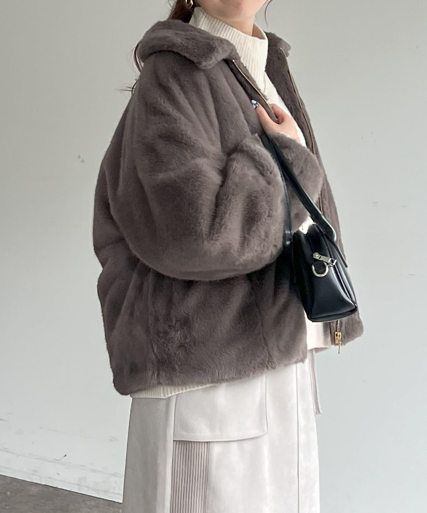 貂毛繭形夾克