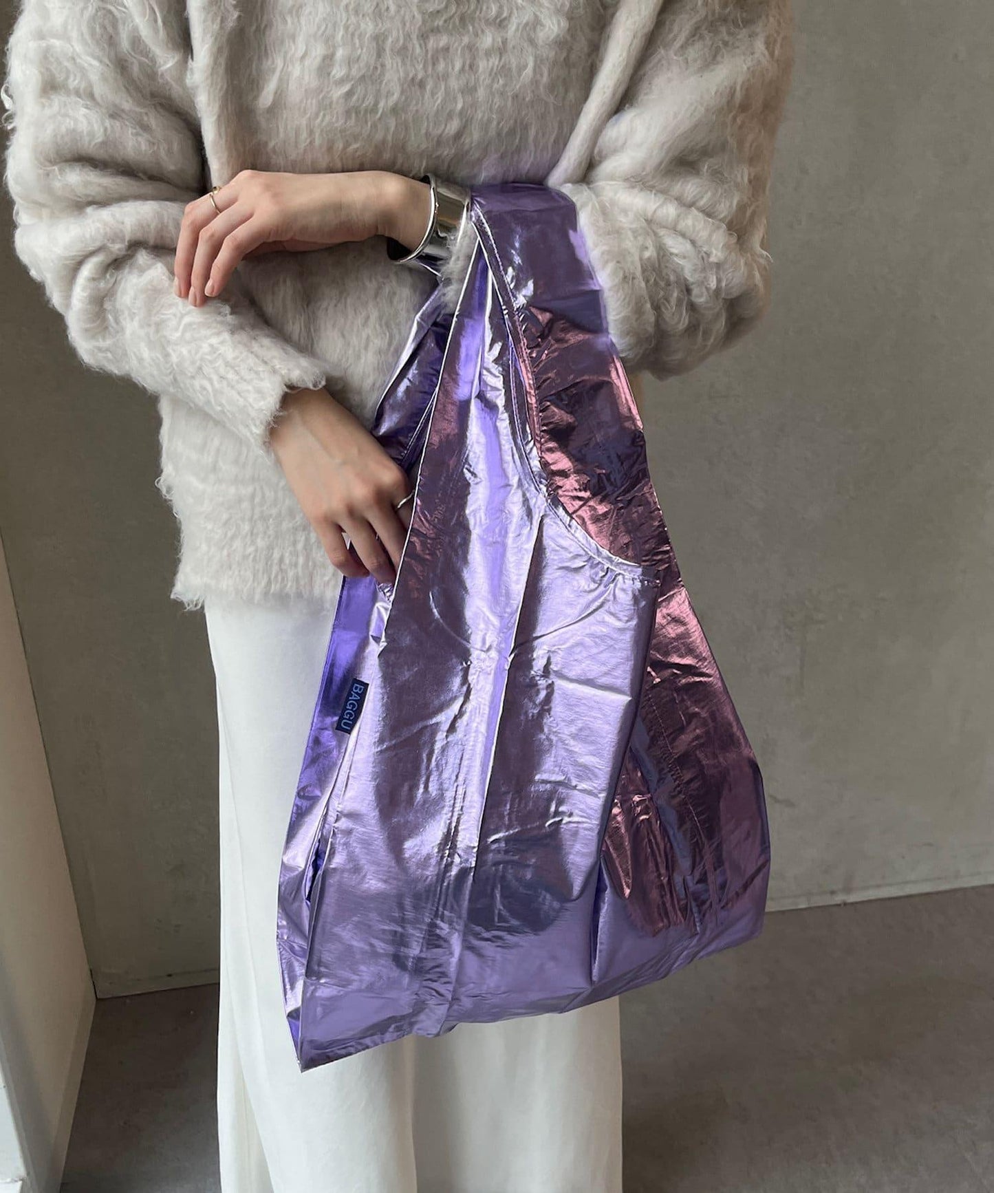 【BAGGU/巴谷】24小時標準購物袋 金屬款