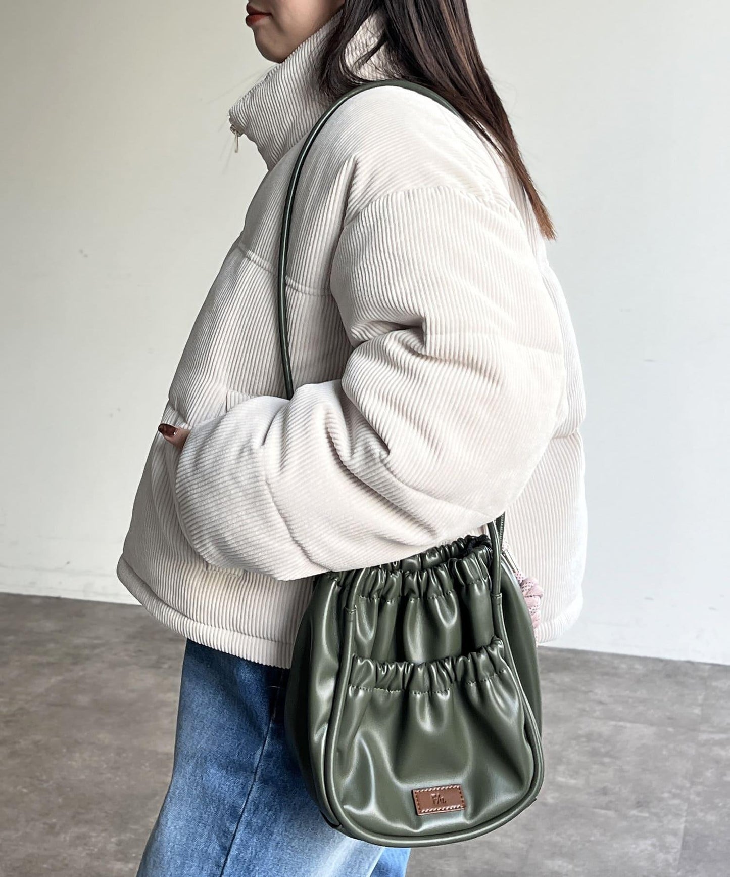 燈芯絨中絨短款夾克