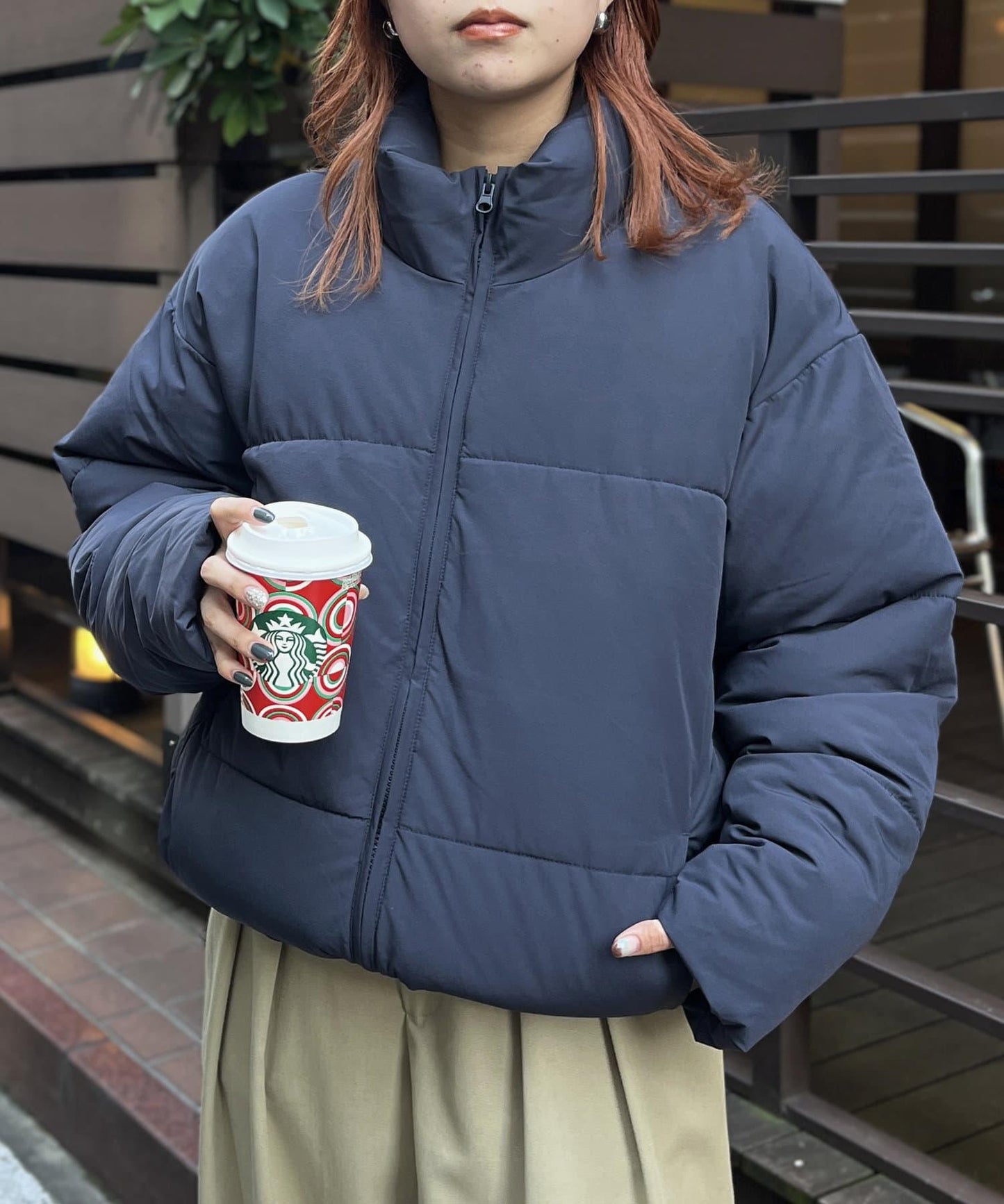 尼龍彈力中絨夾克