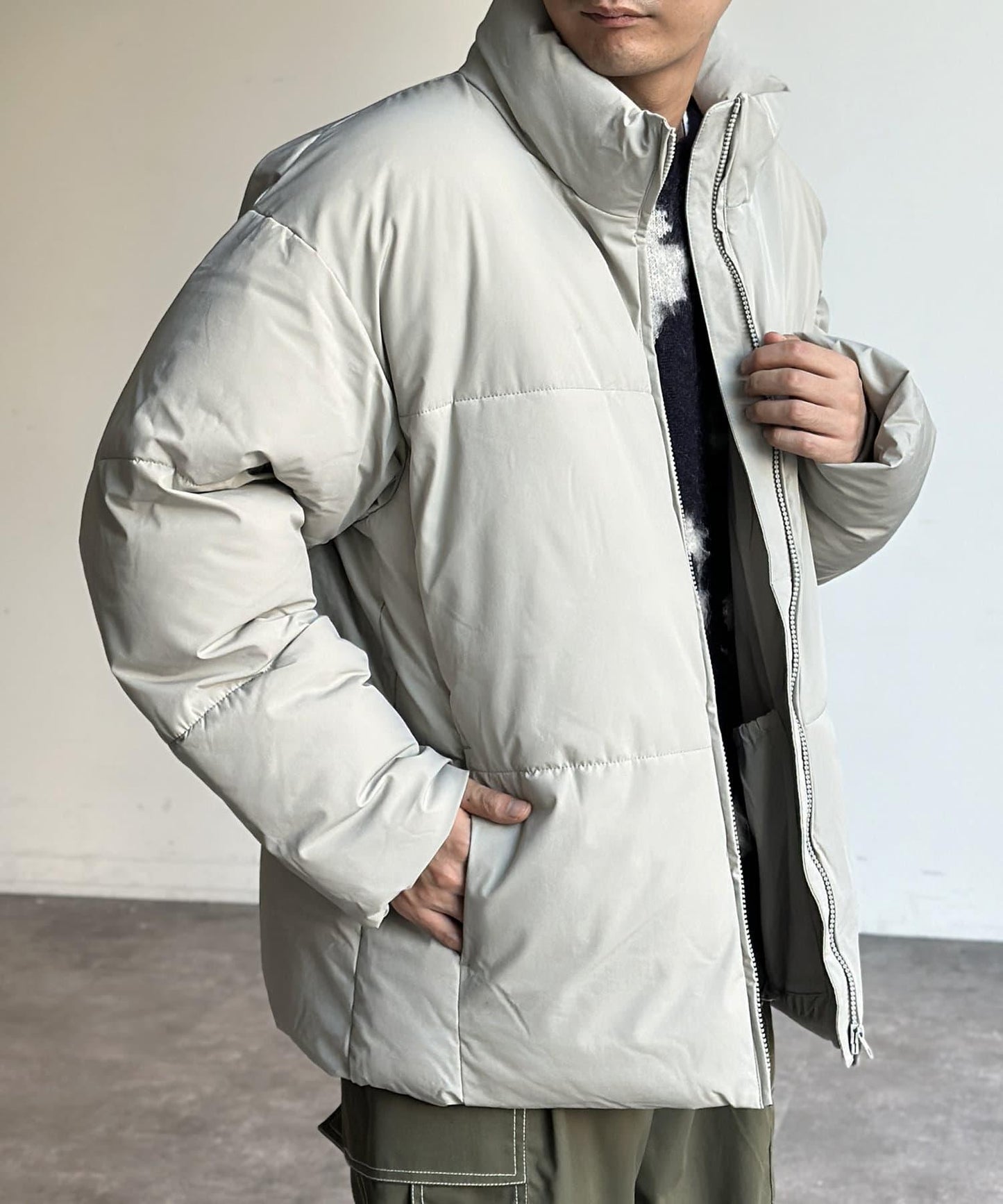 尼龍彈力中絨夾克