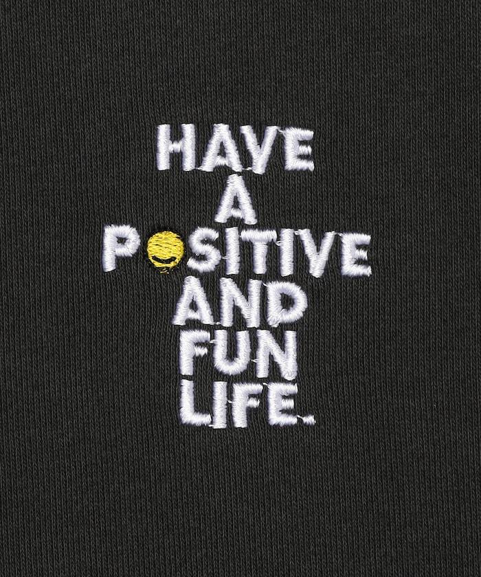 版 GRAFFLEX SMILE EVERYDAY3 背部刺繡毛氈設計 圓領衛衣