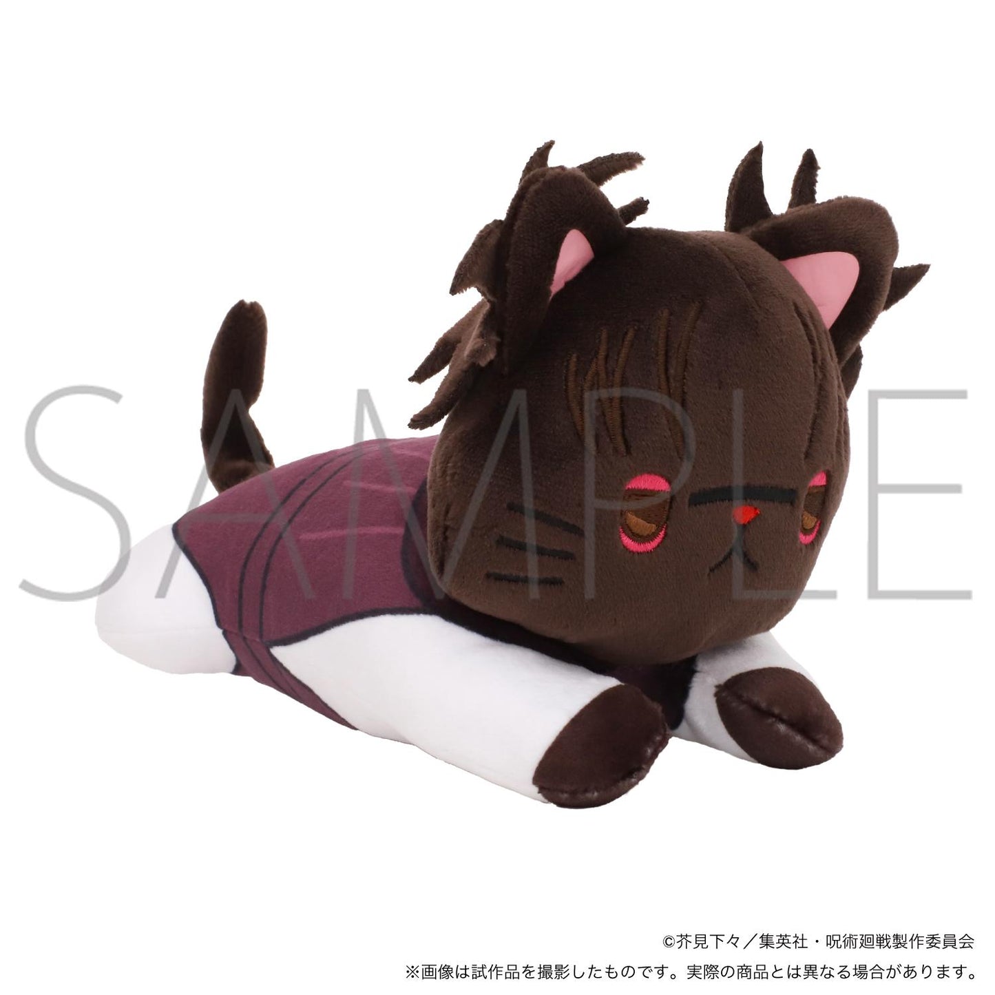《咒術回戰》第2季帶貓咪眼罩的毛絨玩偶~躺著~/脹相