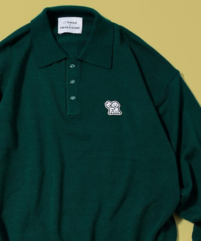 聯名「不知道」一點刺繡Polo領針織衫