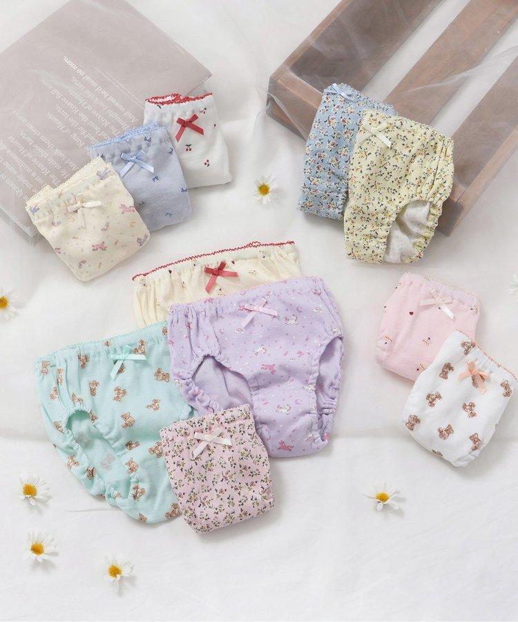 3P套裝 女孩子 熊紋短褲