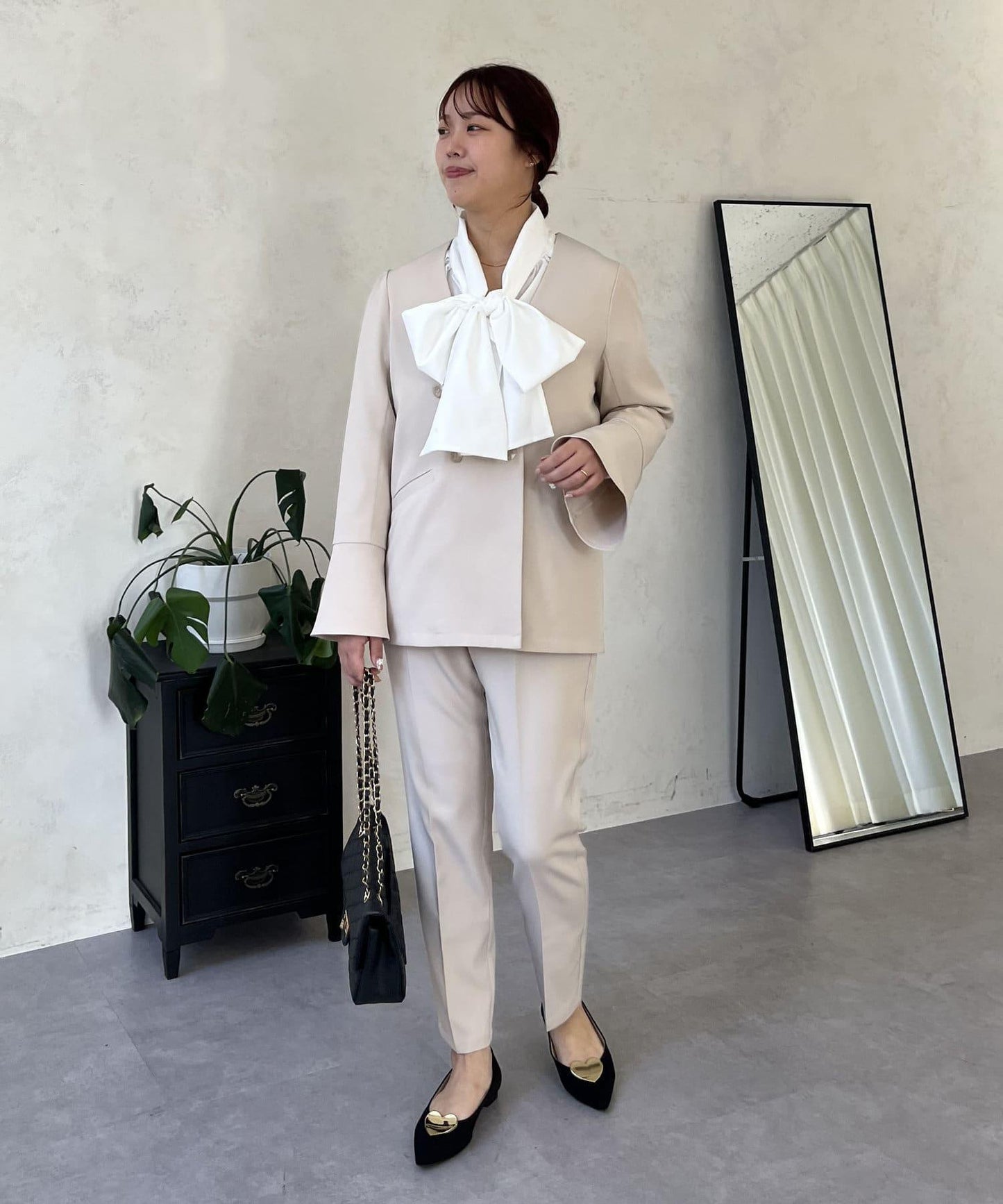 【媽媽監修!禮服系列】修身錐形褲