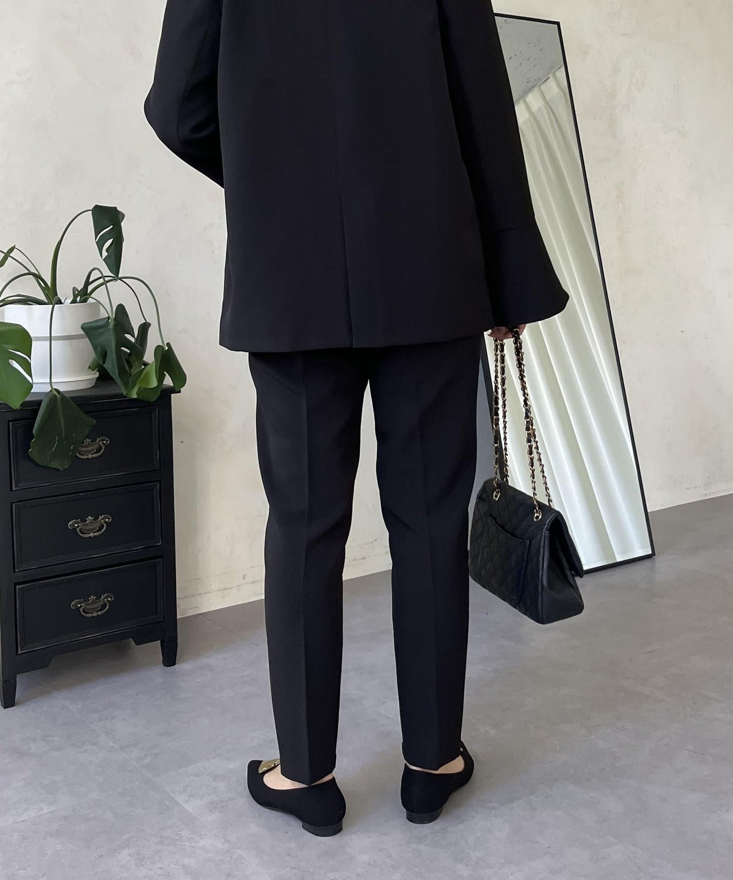 【媽媽監修!禮服系列】修身錐形褲