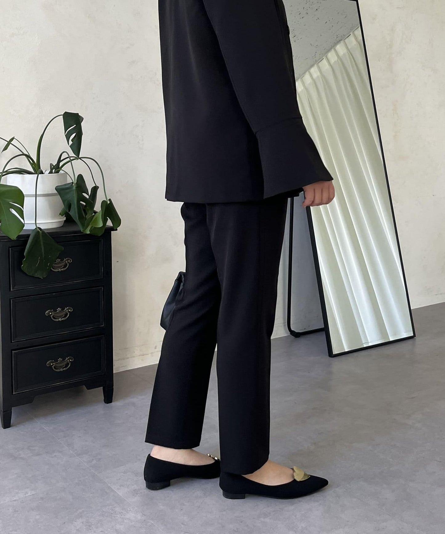 【媽媽監修!禮服系列】修身錐形褲