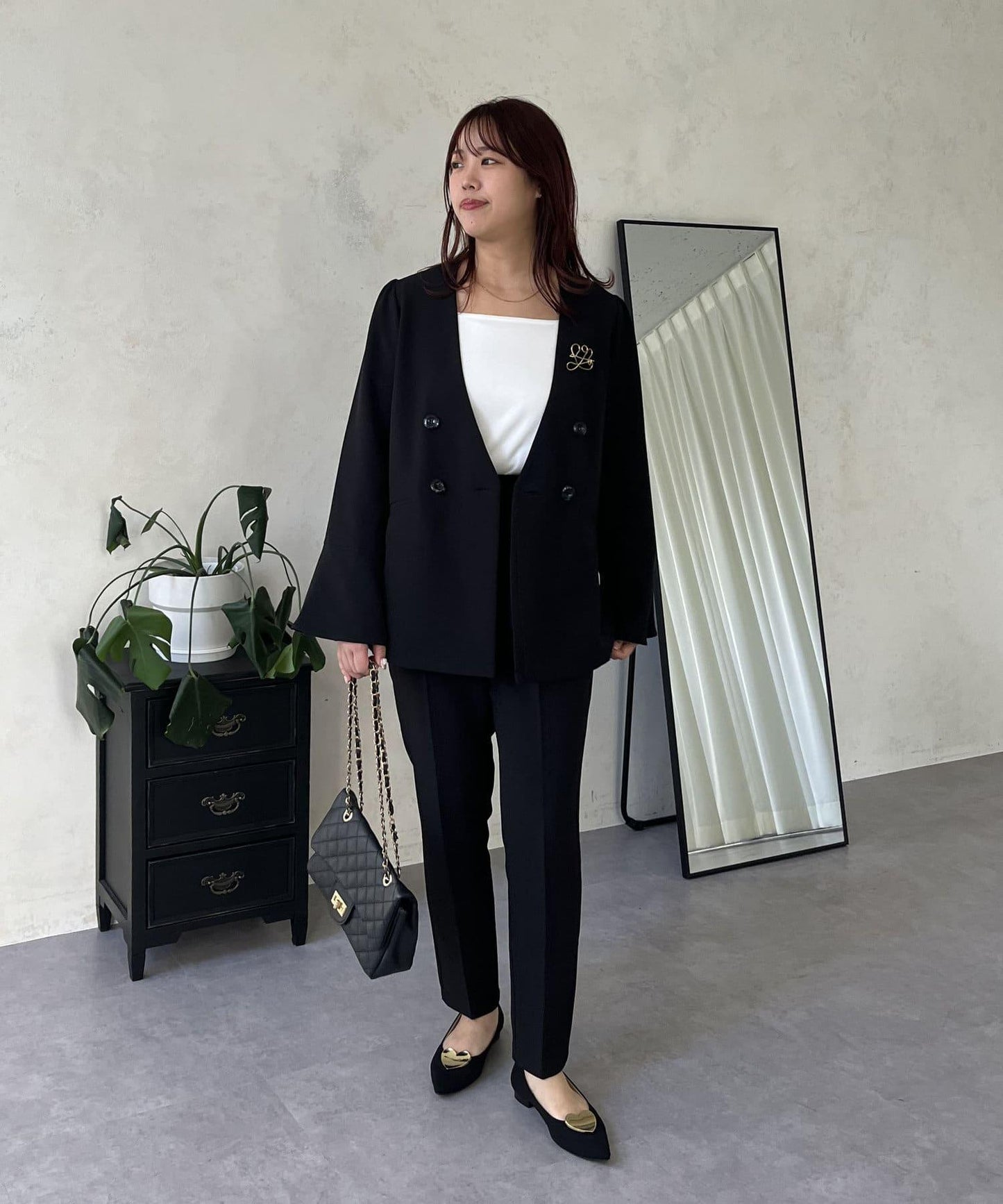 【媽媽監修!禮服系列】修身錐形褲