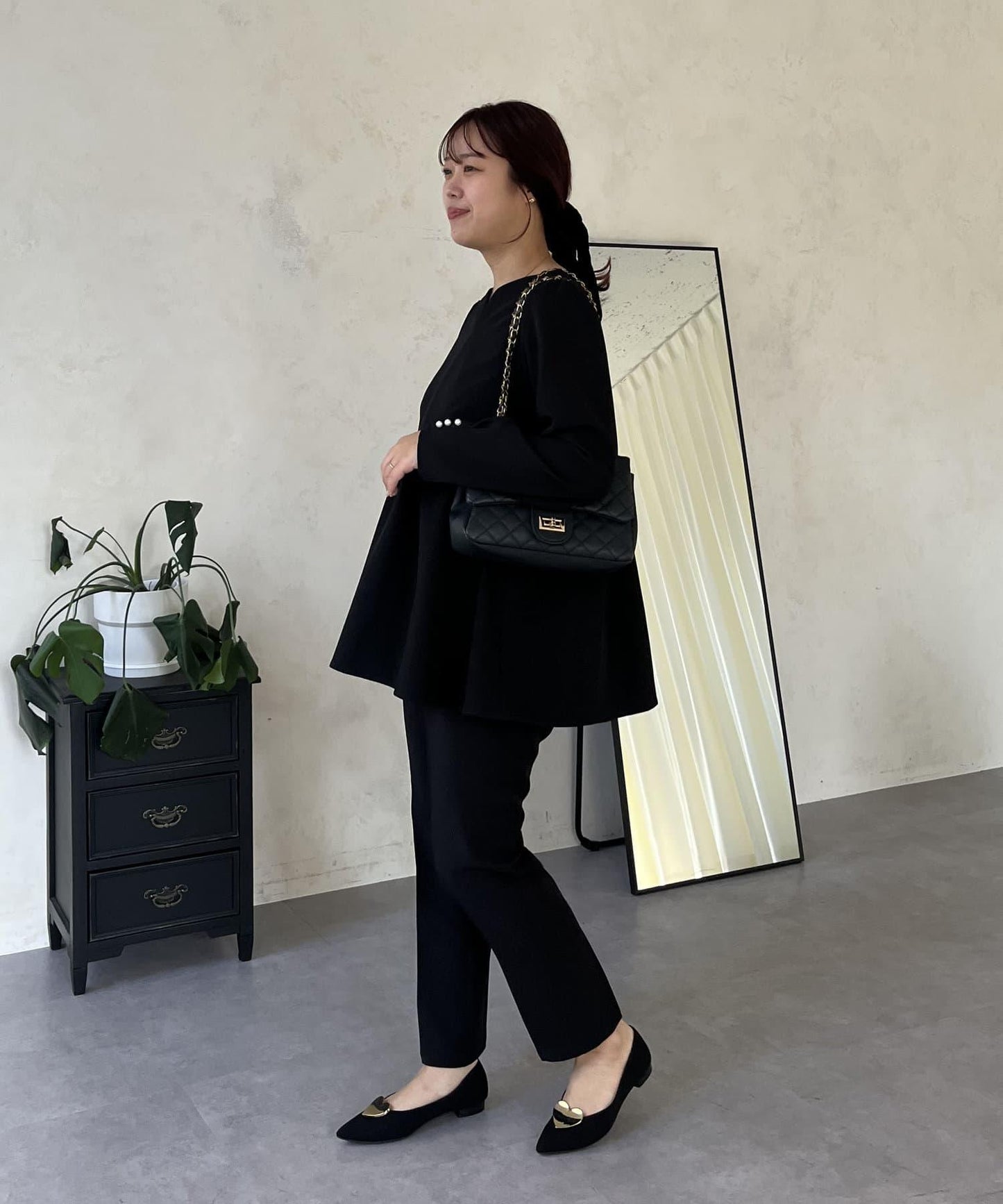 【媽媽監修!禮服系列】修身錐形褲