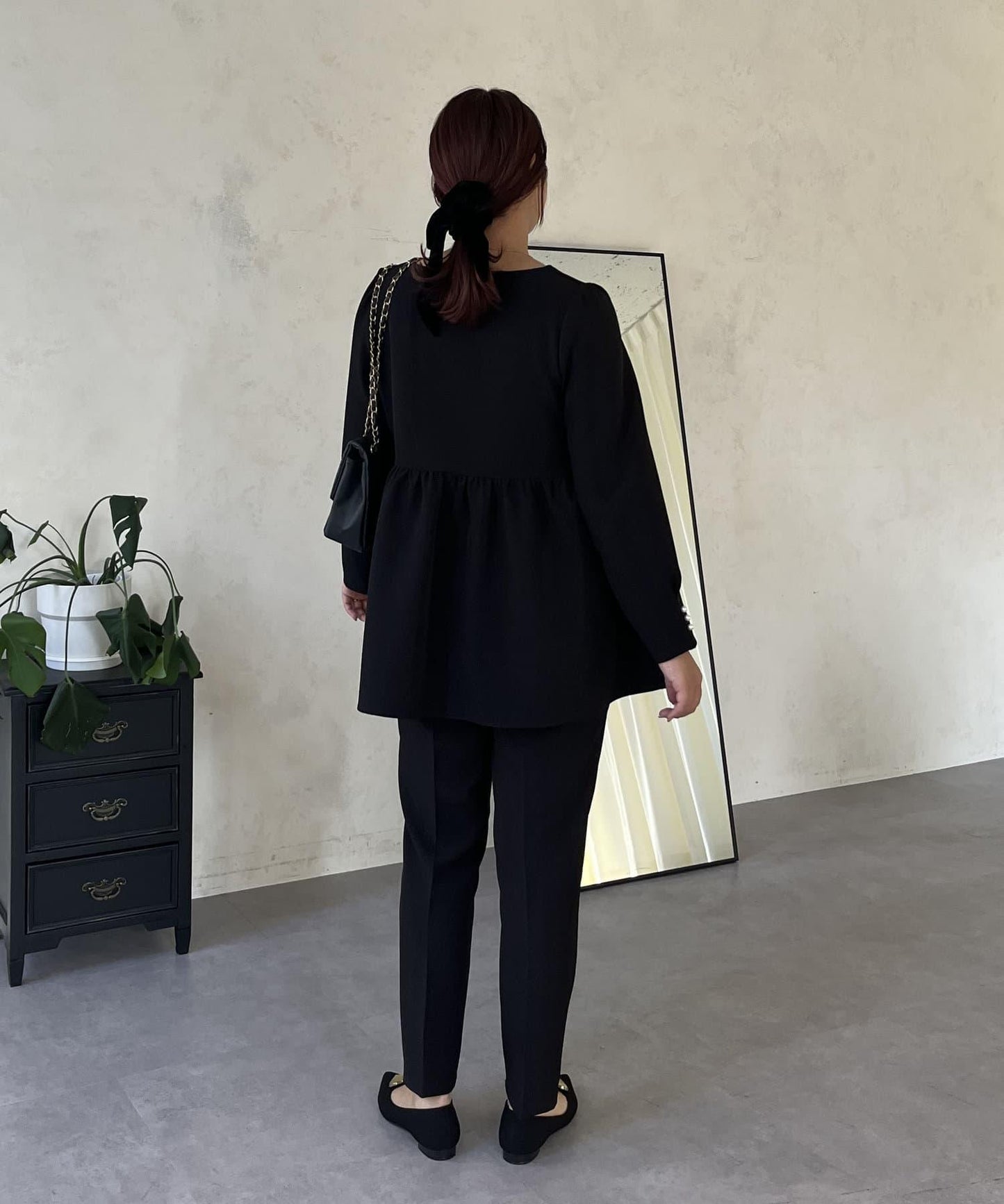 【媽媽監修!禮服系列】修身錐形褲