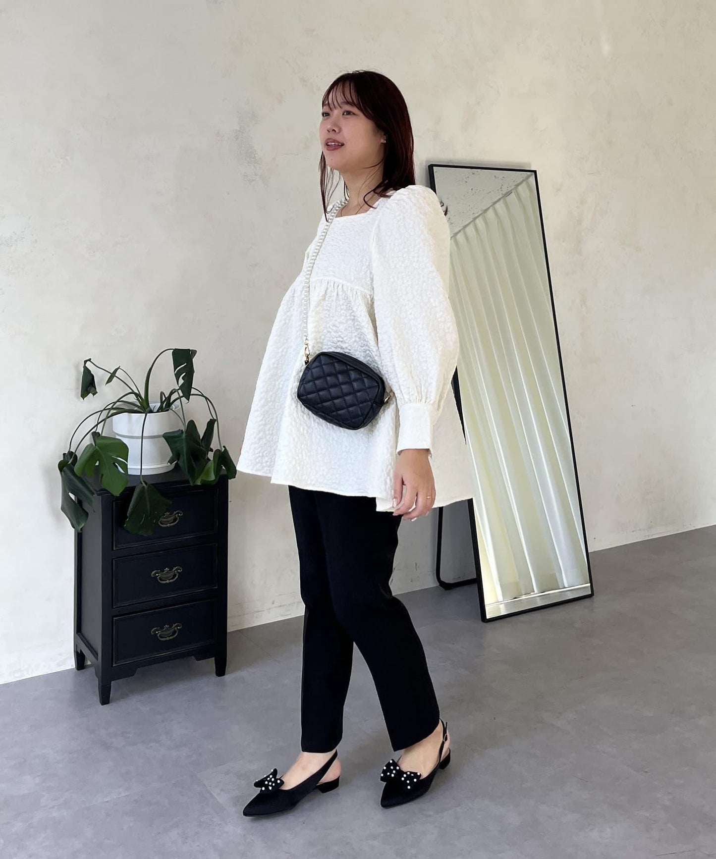 【媽媽監修!禮服系列】修身錐形褲